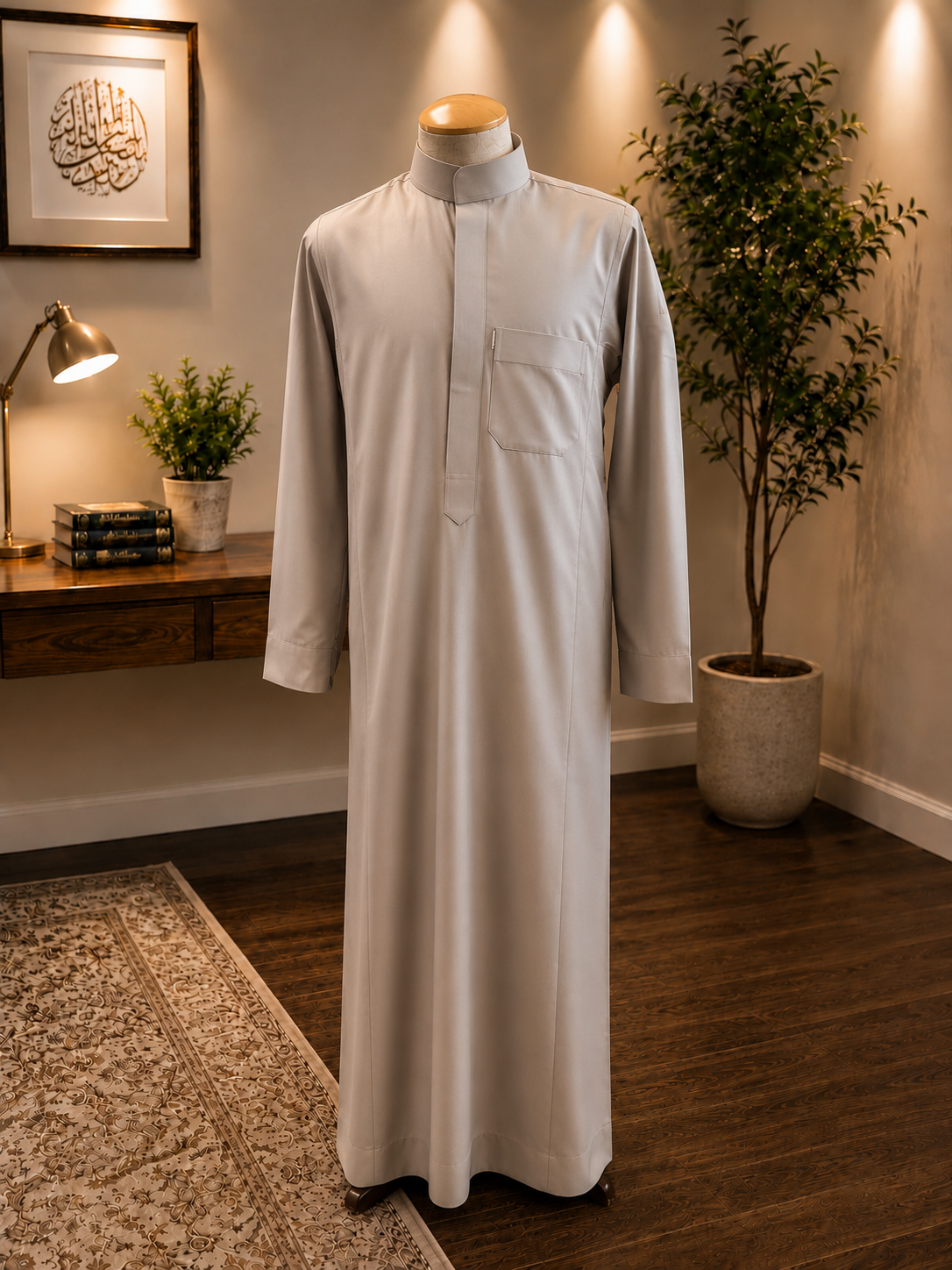 Hijazi Light Taupe Thobe