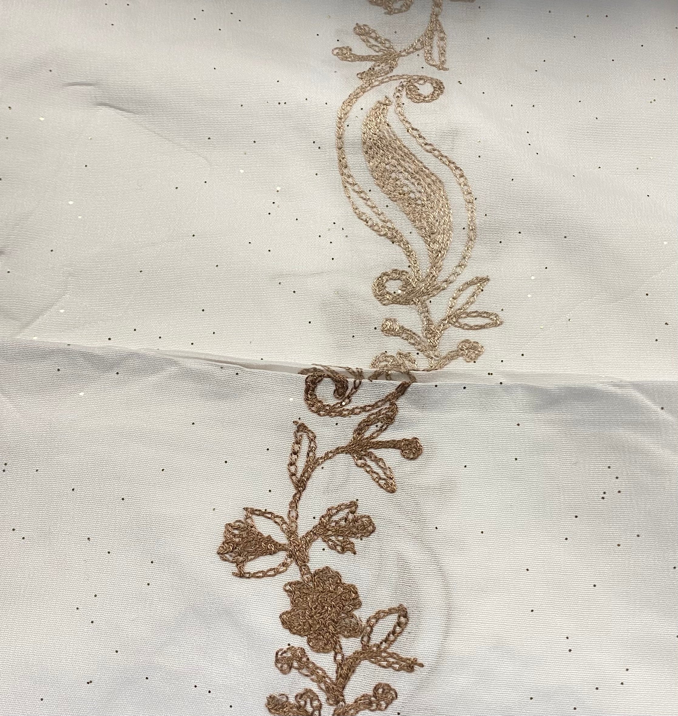 Floral Embroidered Hijab