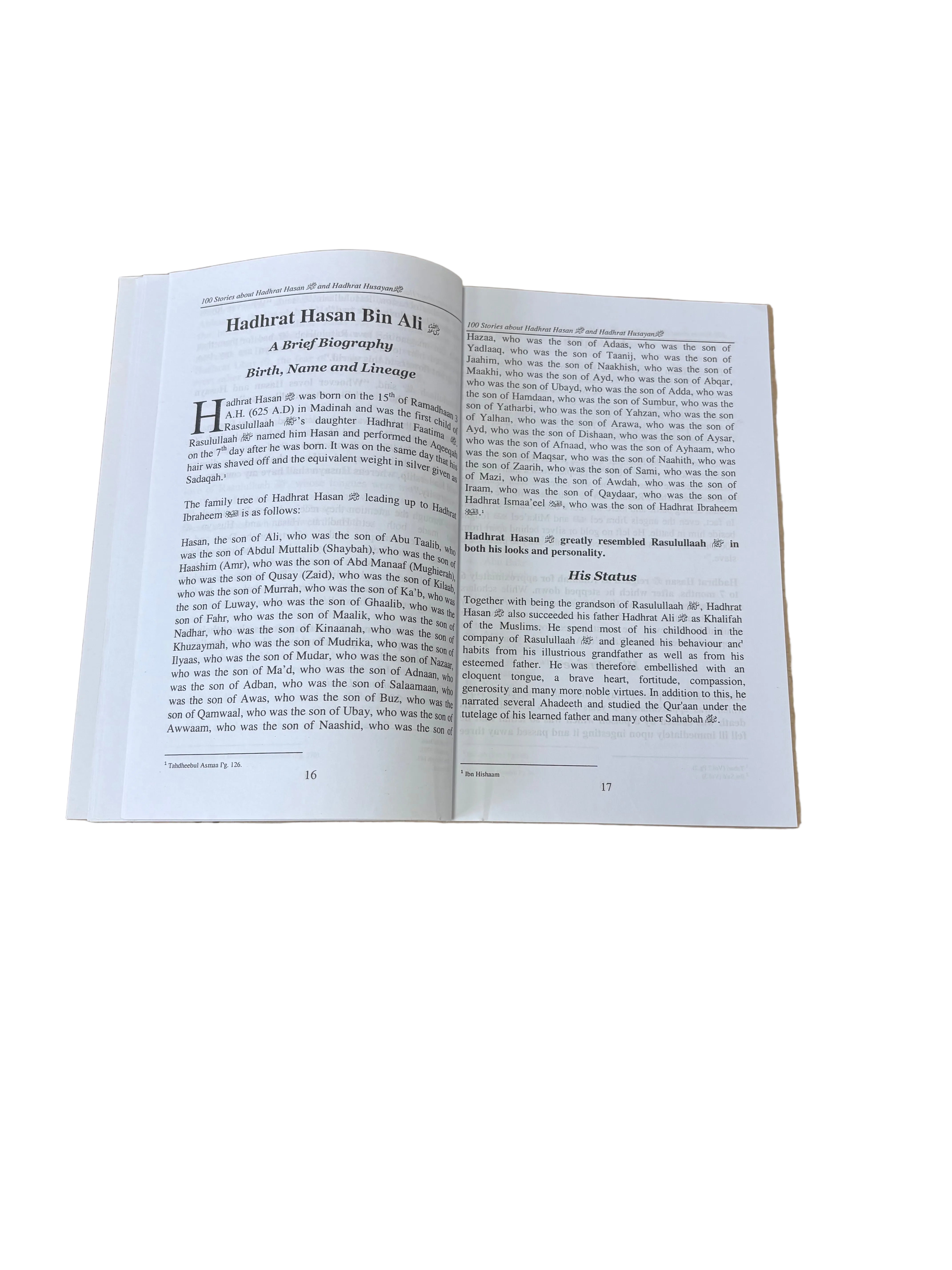Hundred Stories about Hadrat Hsan And Hadrat Husayn