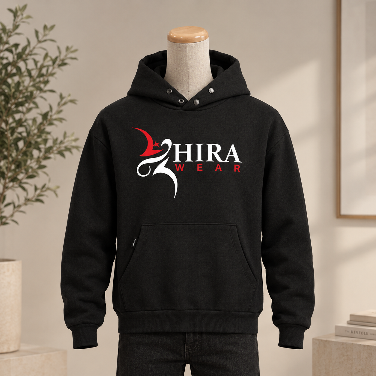 HIRA WEAR Black hoodie