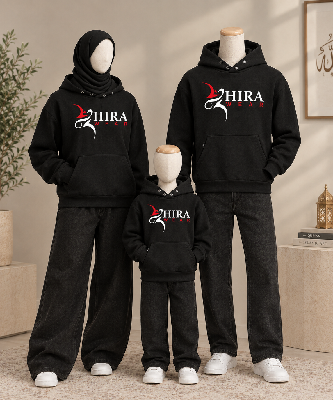 HIRA WEAR Black hoodie