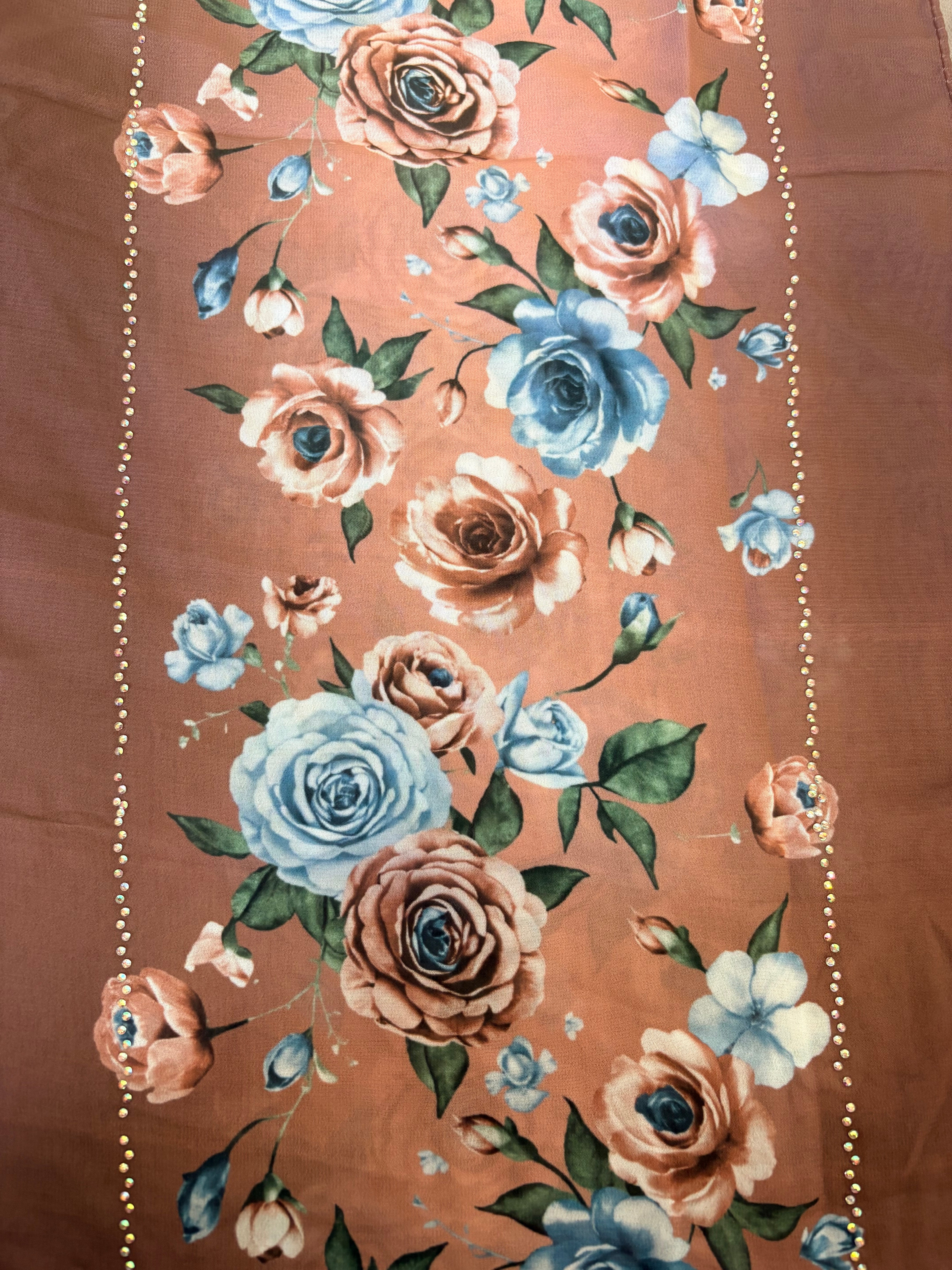 Rose Floral Print Hijab