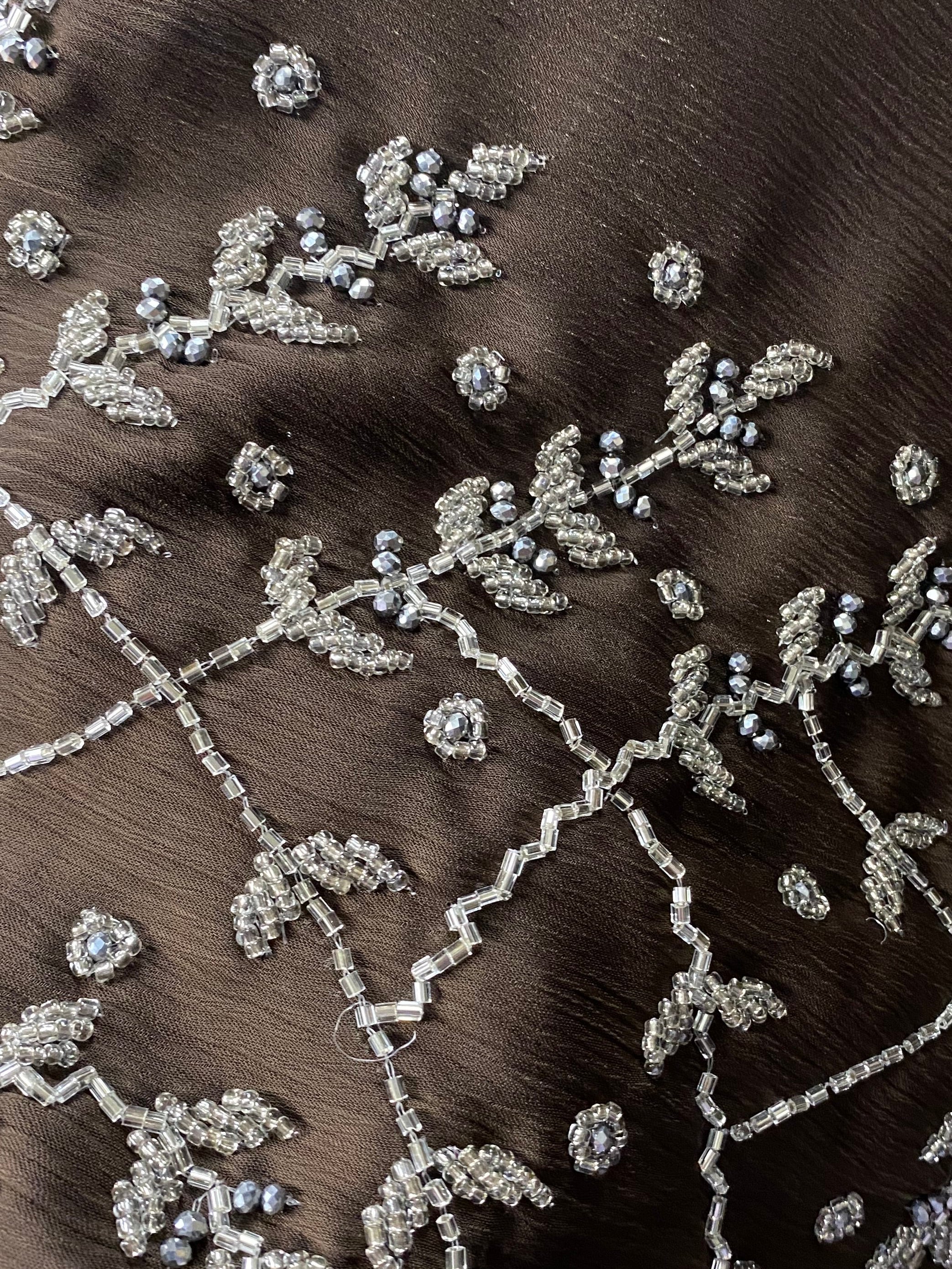 Floral Sequin Design Abaya