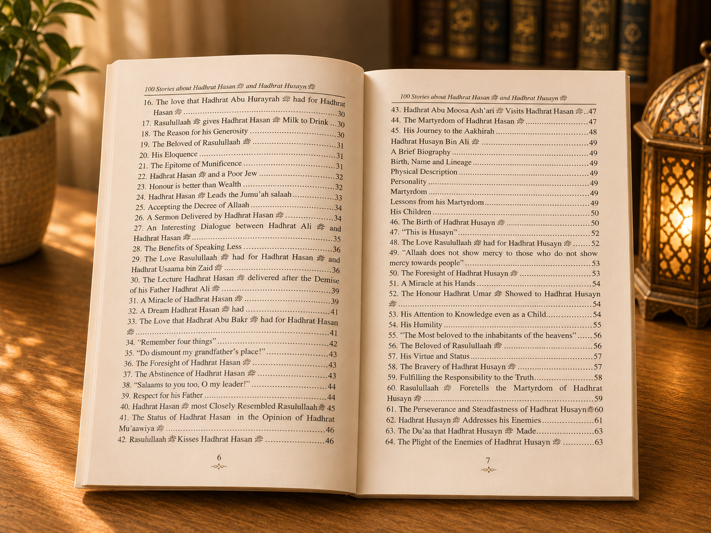 Hundred Stories about Hadrat Hsan And Hadrat Husayn