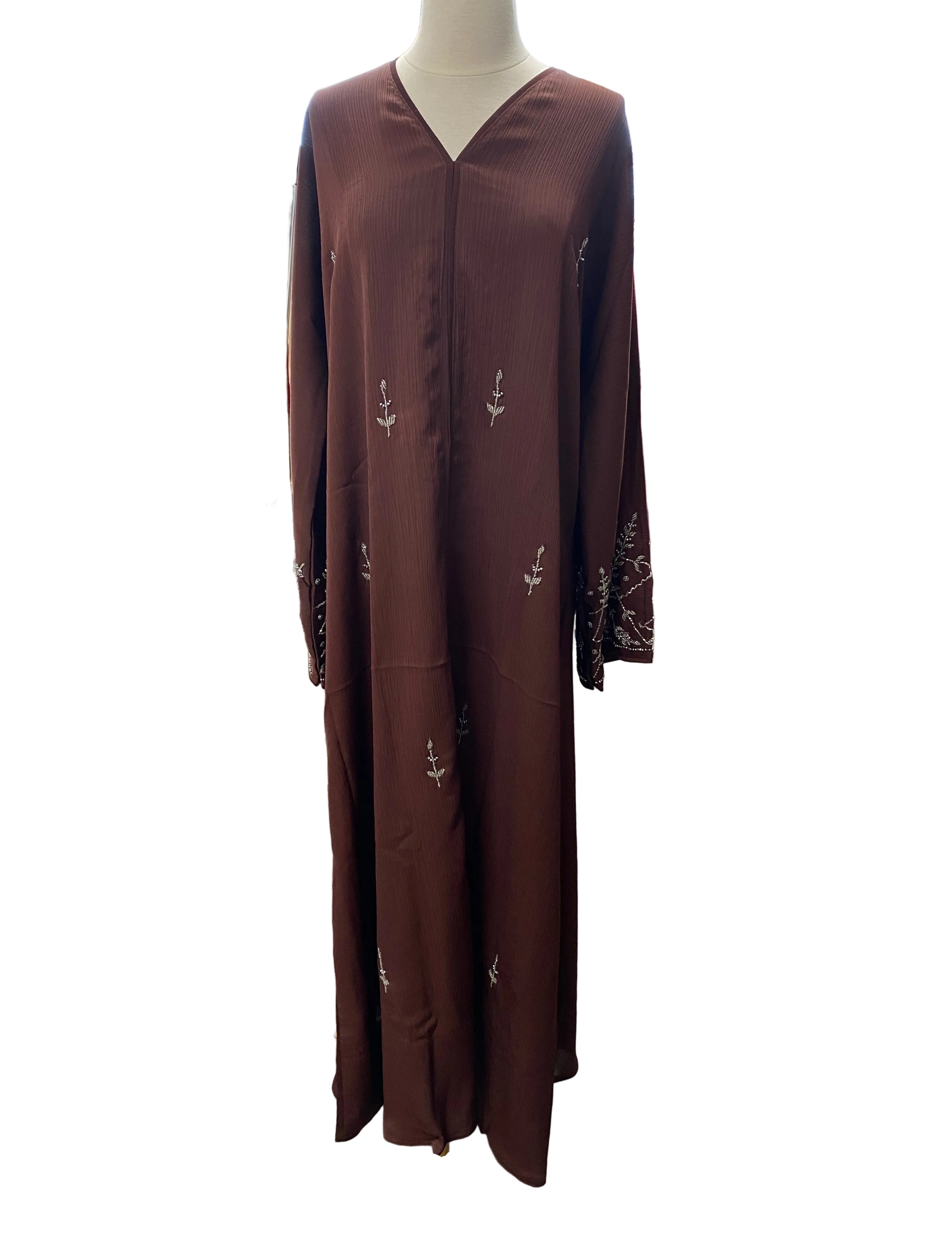 Floral Sequin Design Abaya