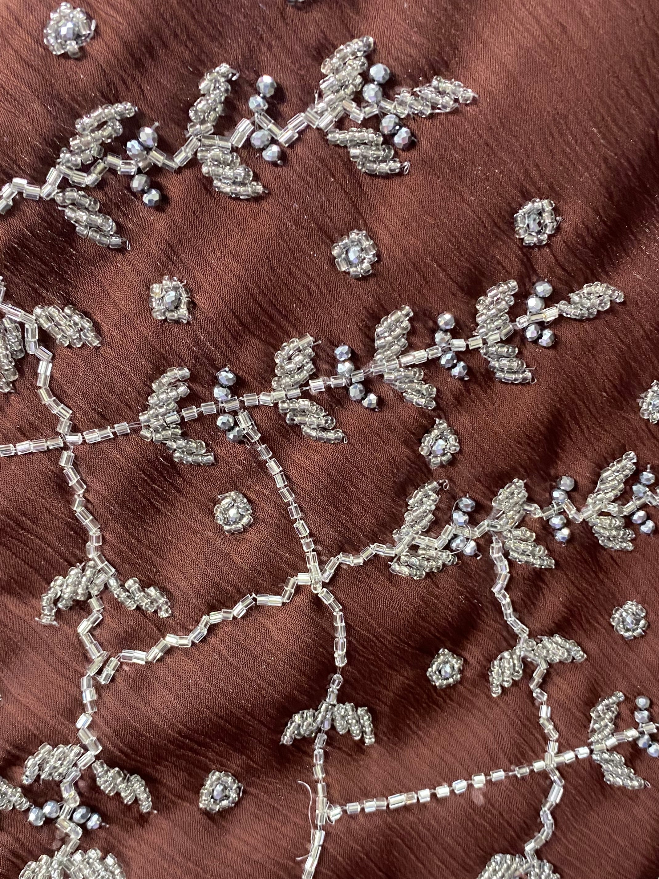 Floral Sequin Design Abaya