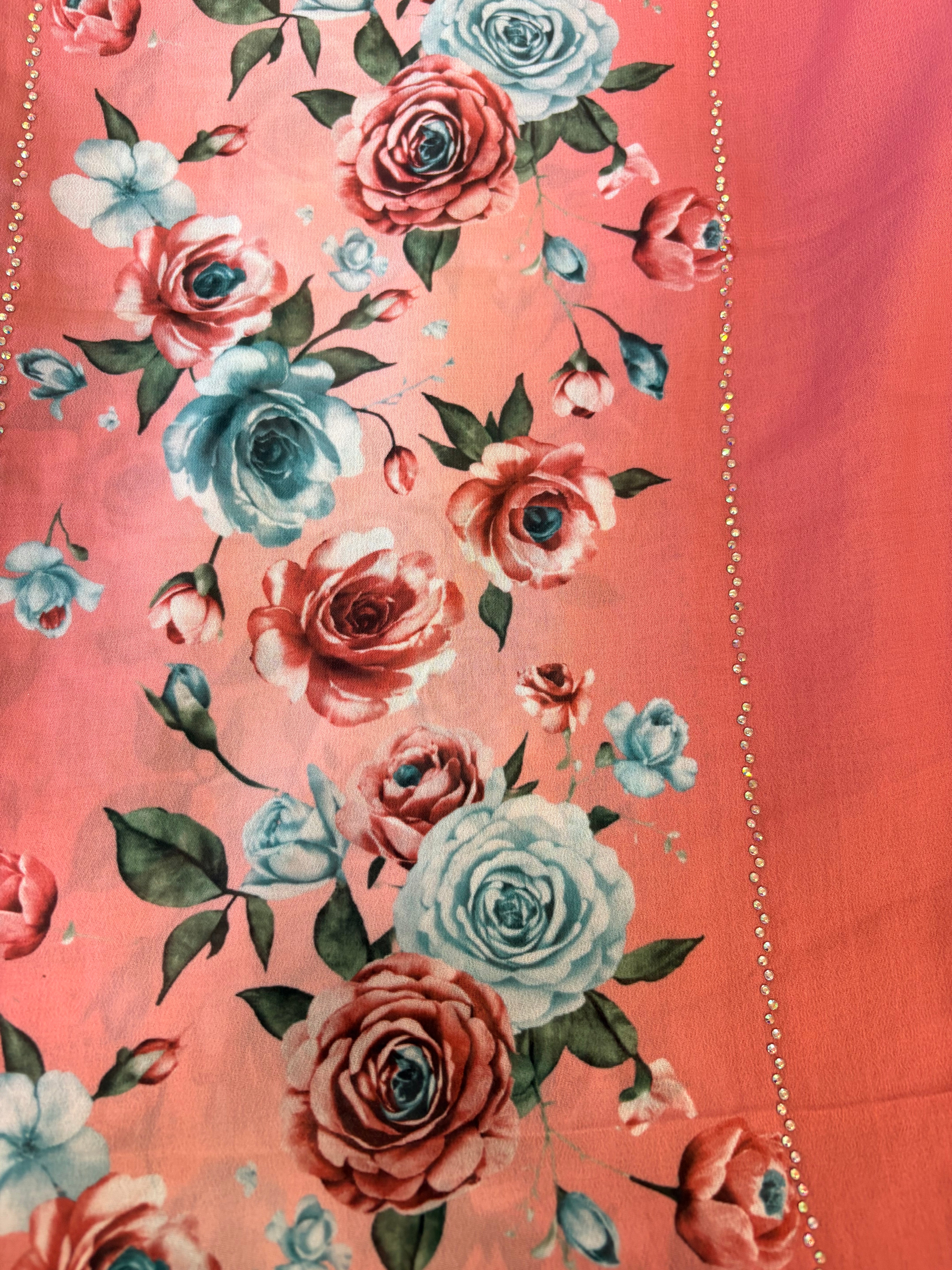 Rose Floral Print Hijab