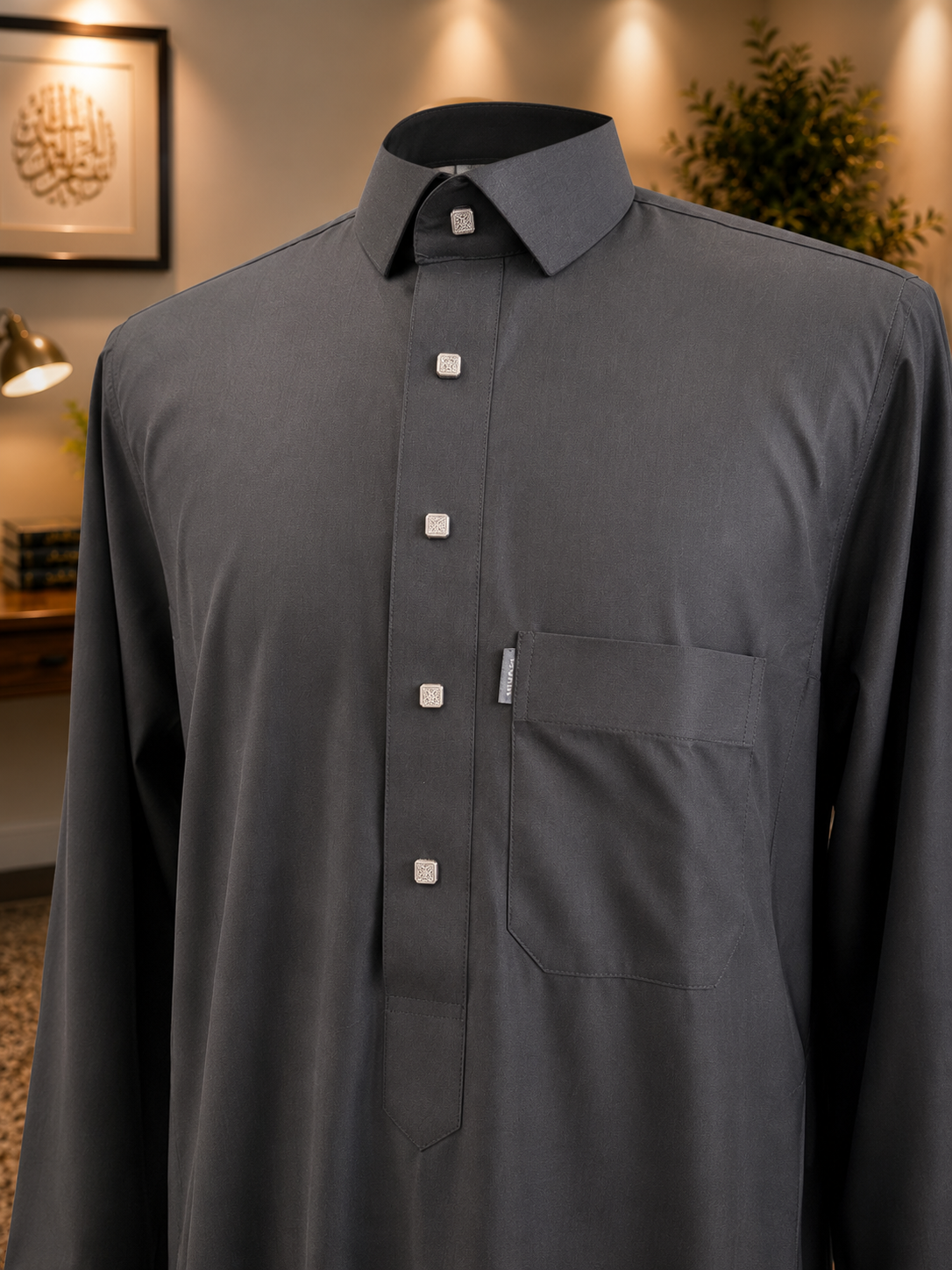 Hijazi Dark Gray Thobe