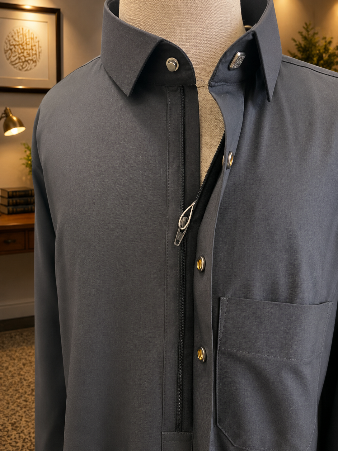 Hijazi Dark Gray Thobe