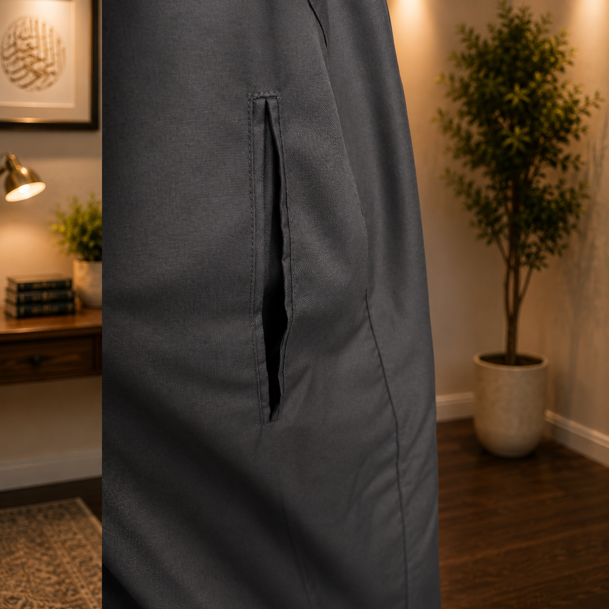 Hijazi Dark Gray Thobe