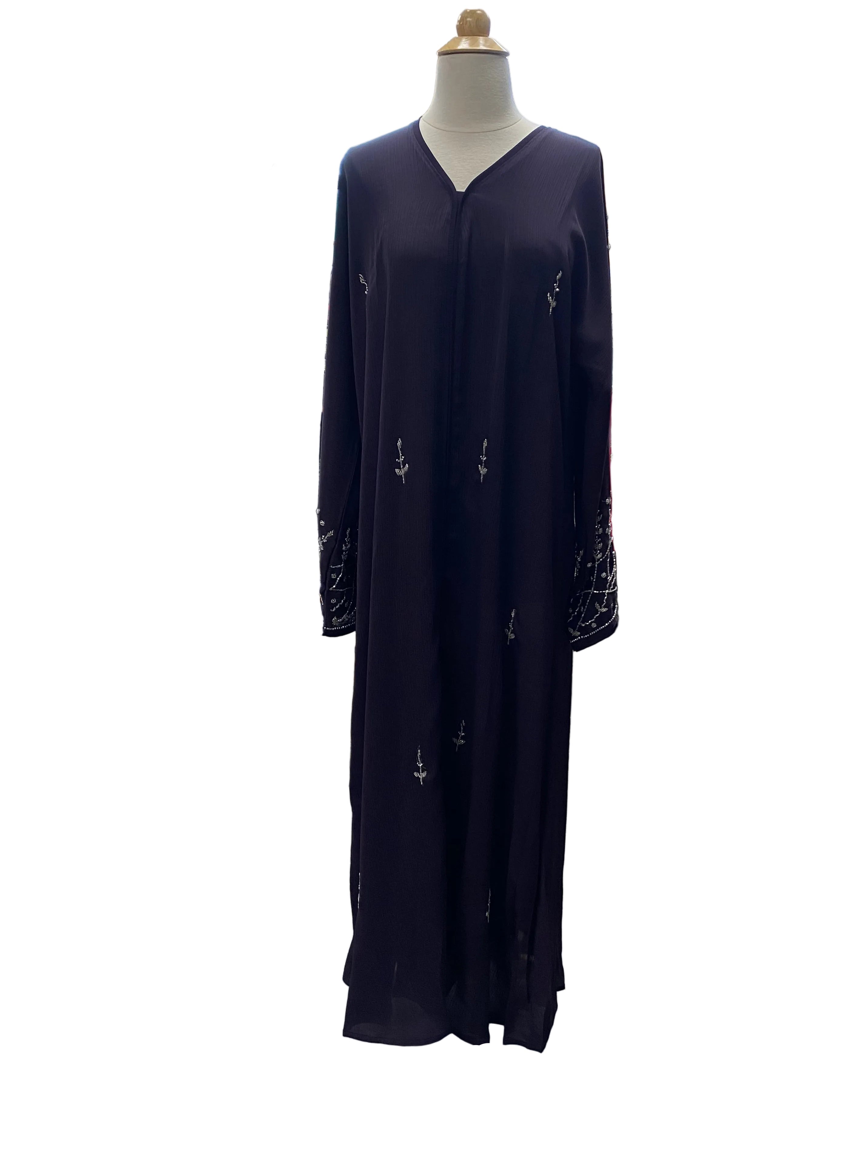 Floral Sequin Design Abaya