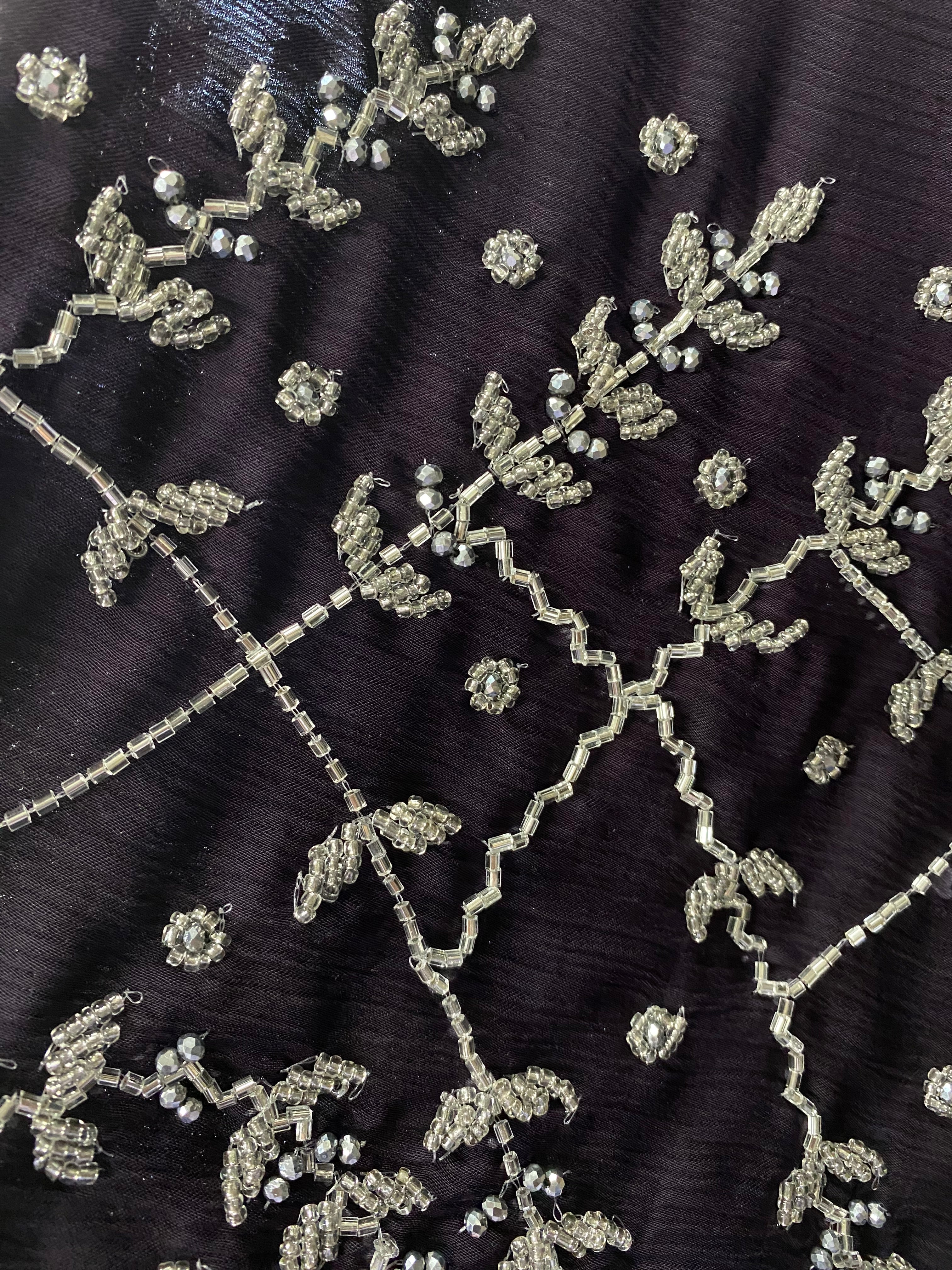Floral Sequin Design Abaya