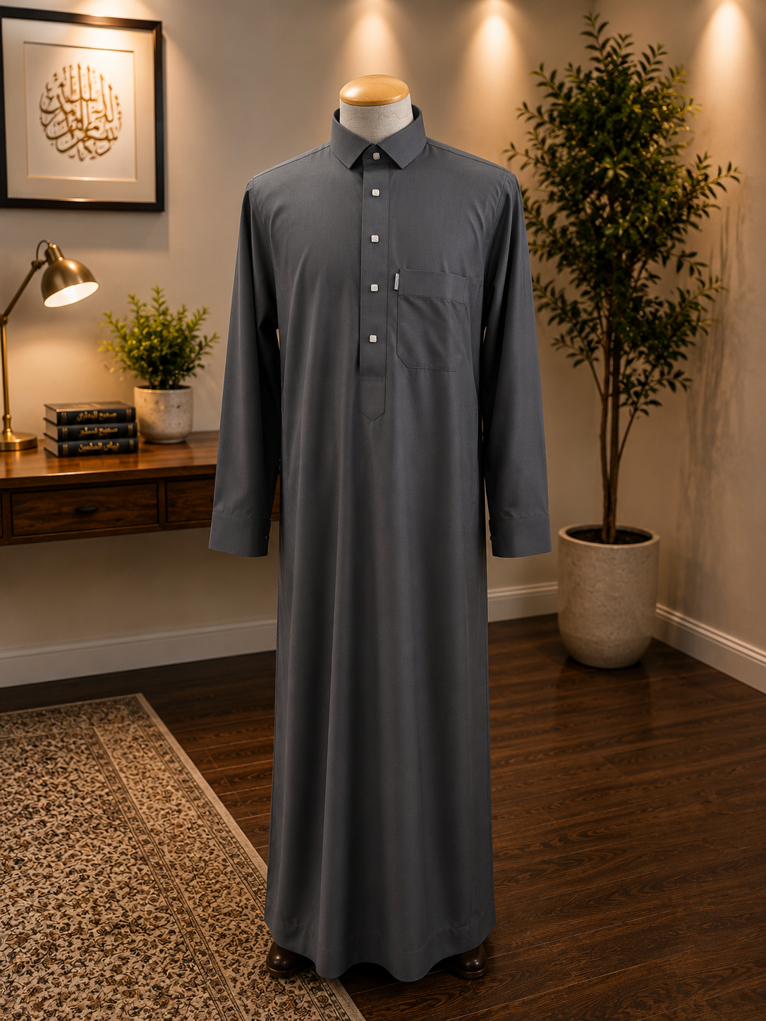 Hijazi Dark Gray Thobe