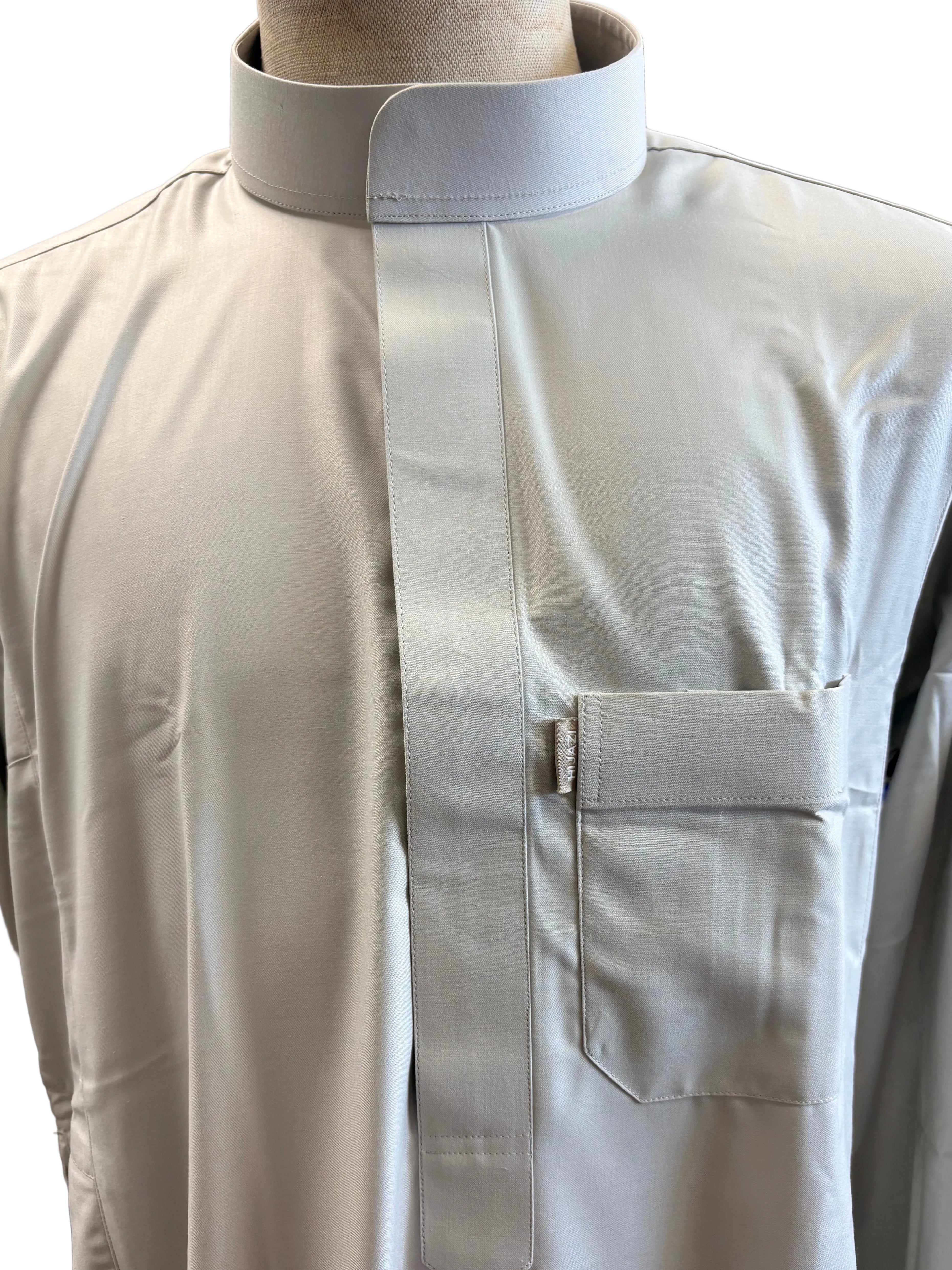 Hijazi Stone Gray Thobe