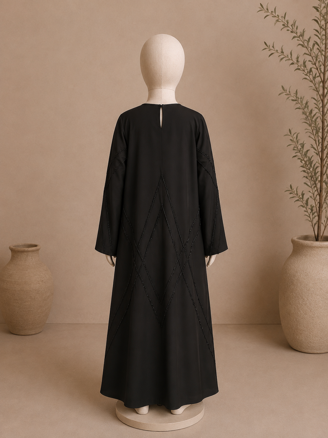 Girls Black Abaya