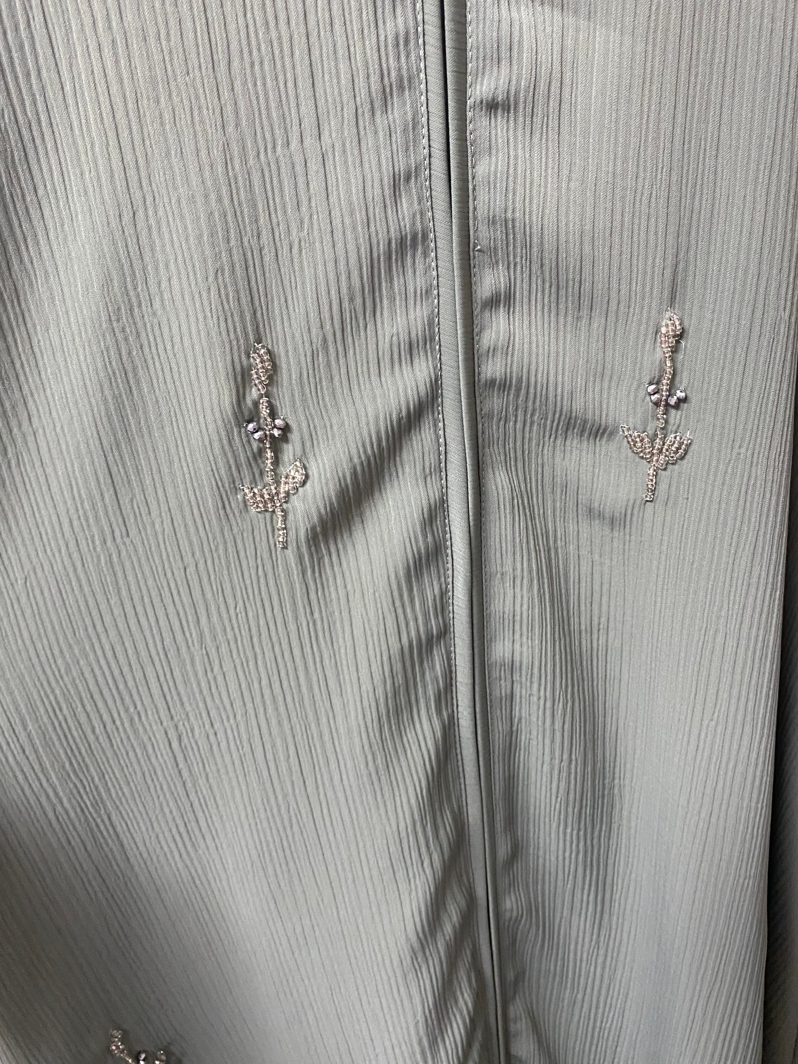 Floral Sequin Design Abaya