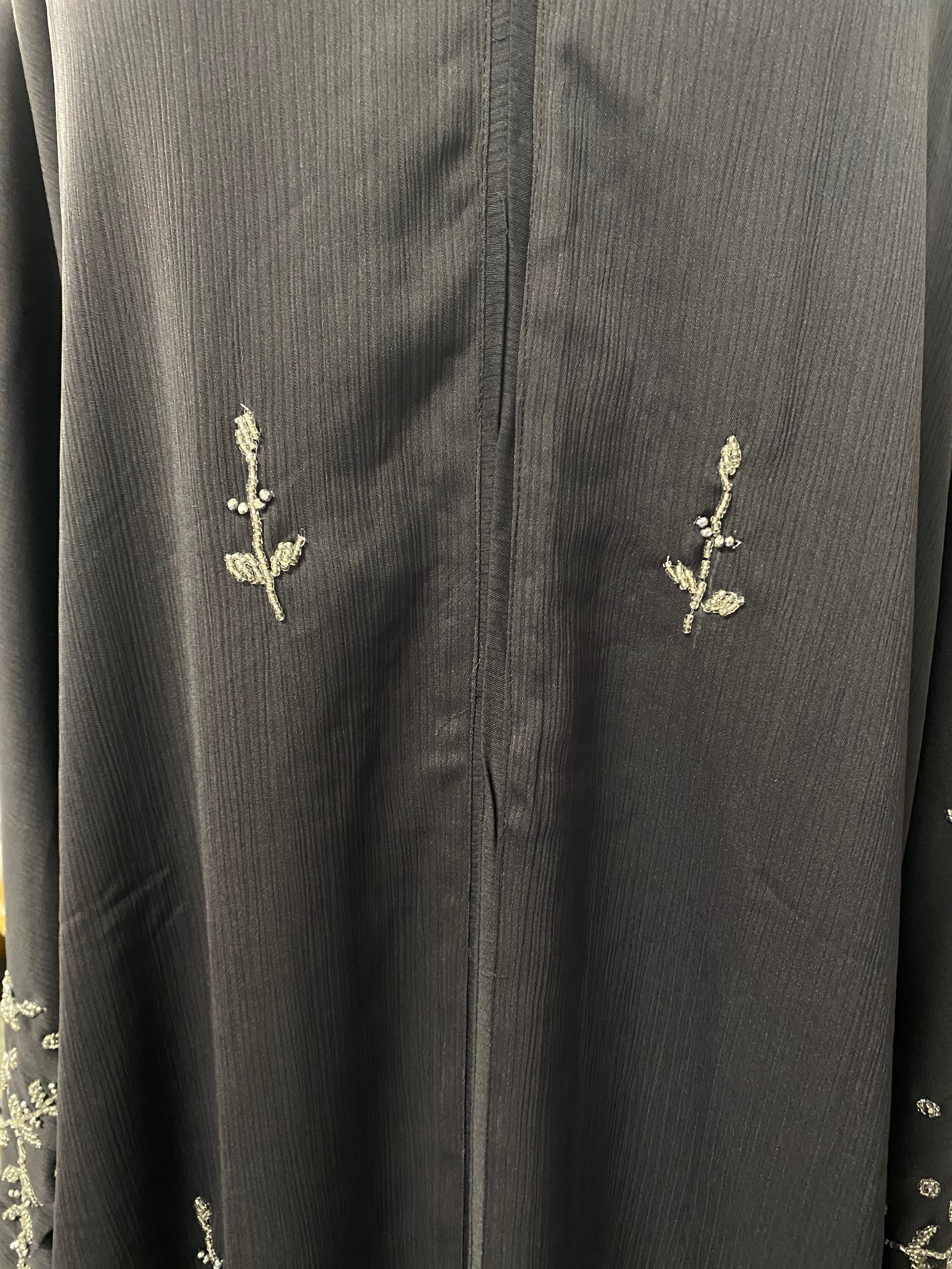 Floral Sequin Design Abaya