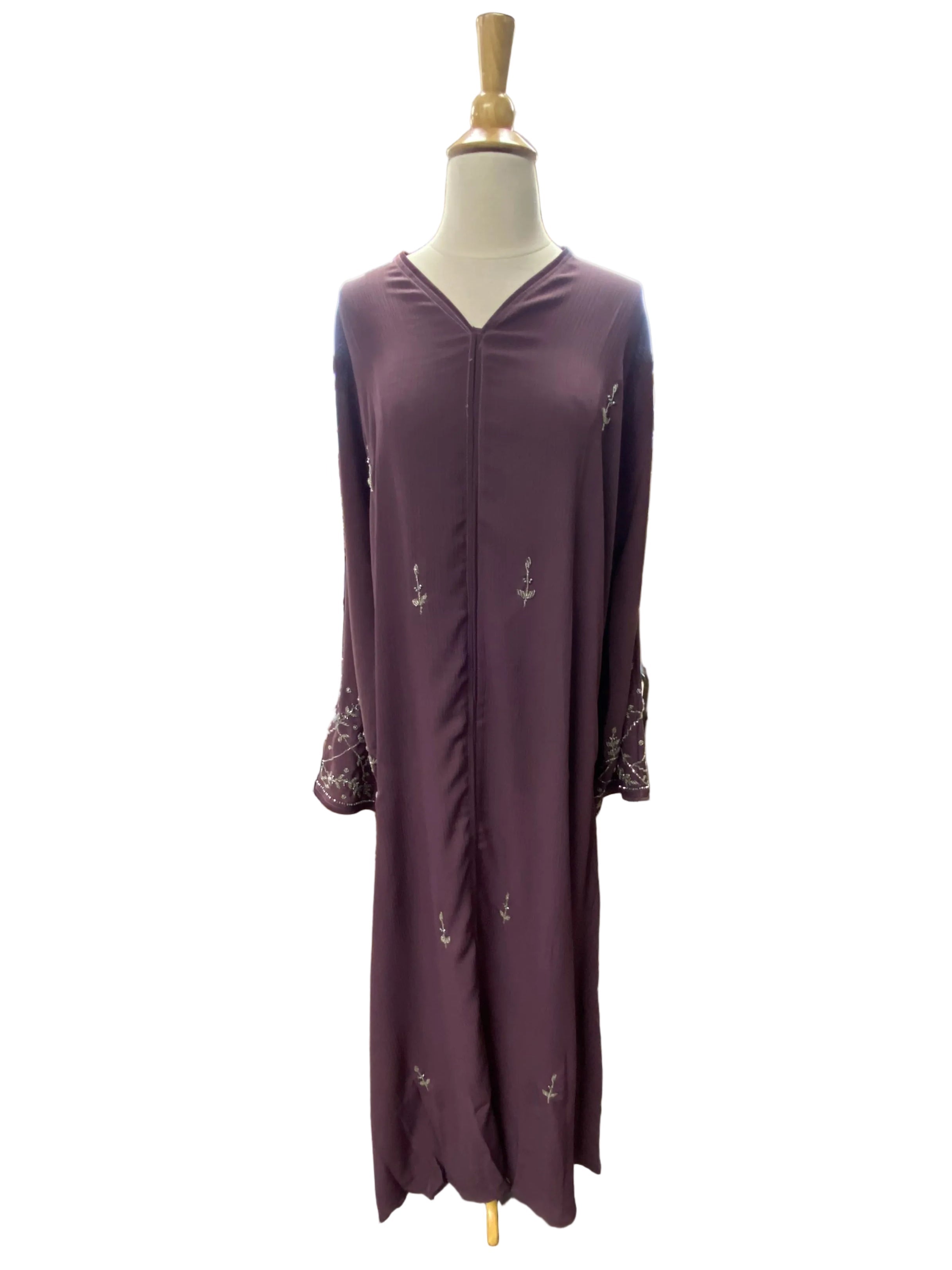 Floral Sequin Design Abaya
