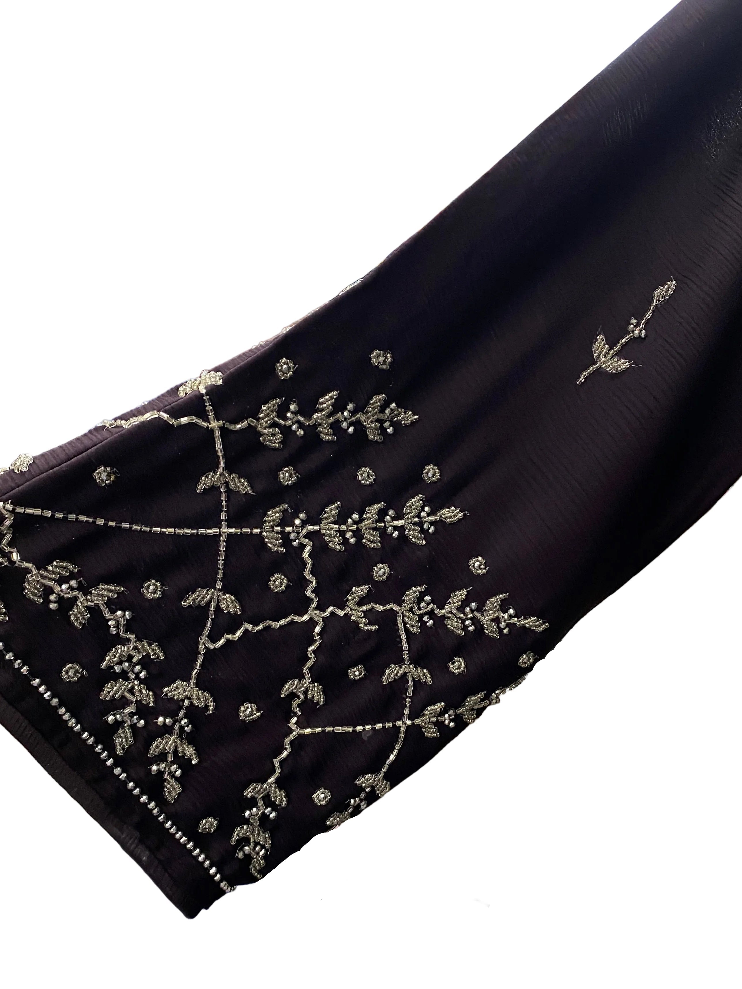 Floral Sequin Design Abaya