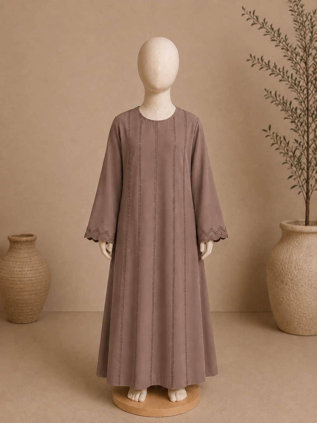 Girls Loop Sequin Abaya