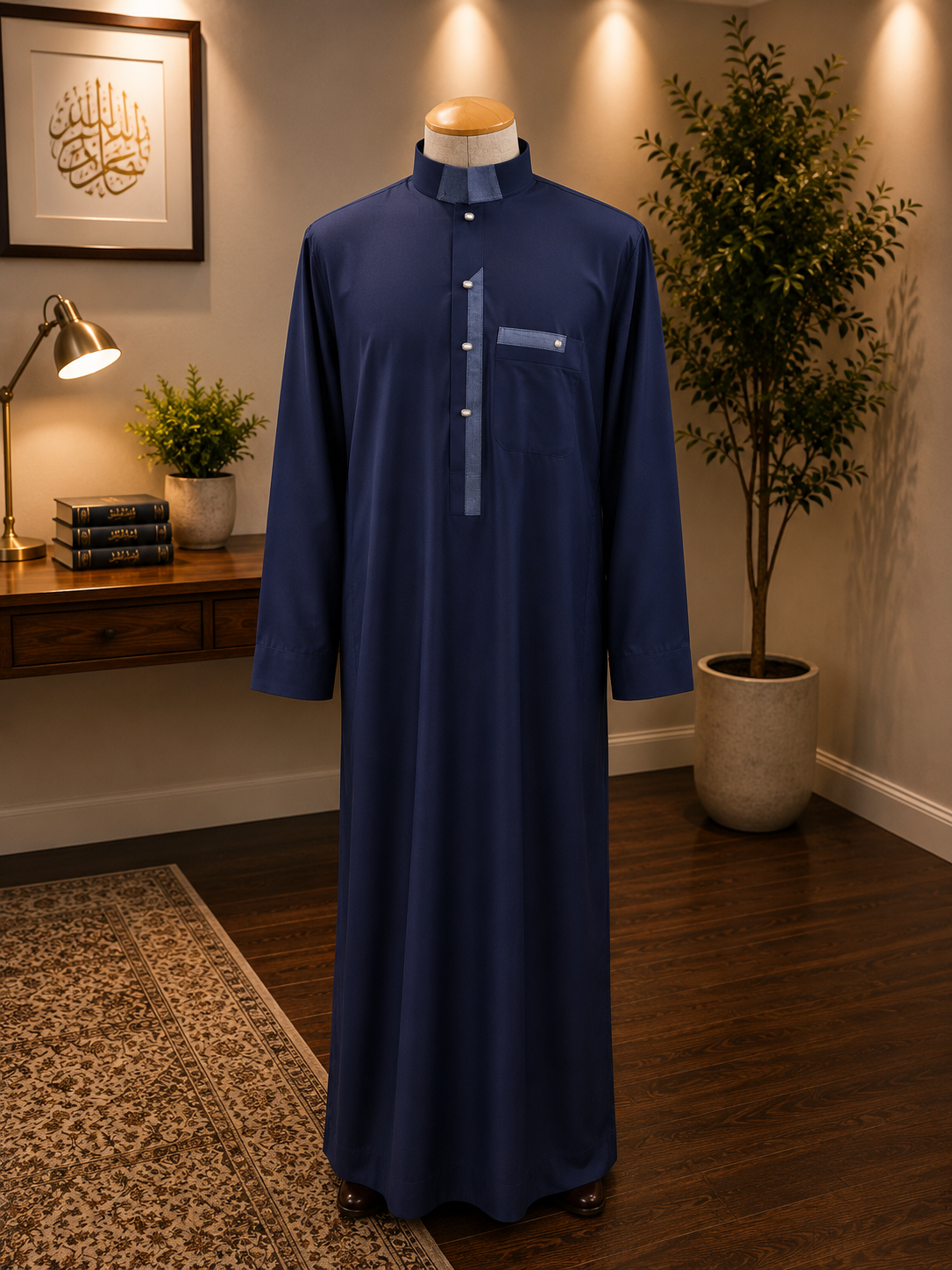 Hijazi Navy Blue Thobe