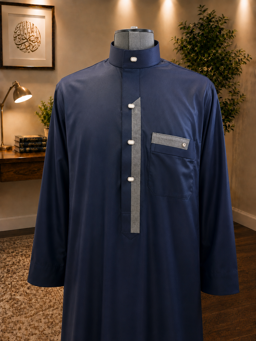 Hijazi Navy Blue Thobe