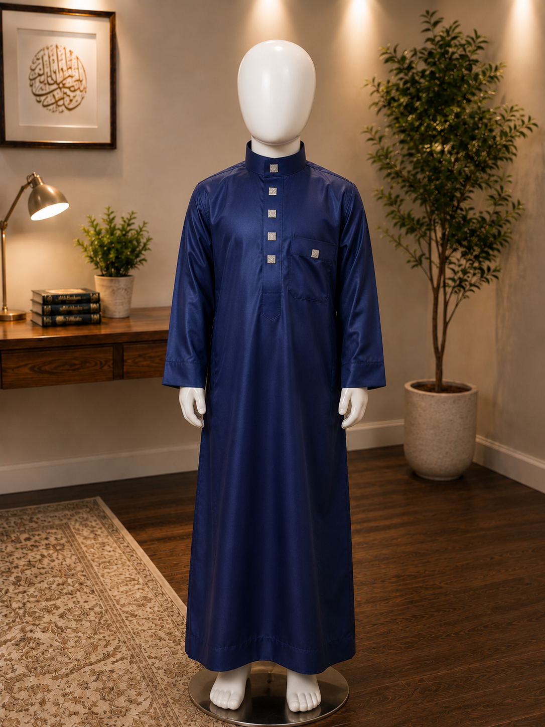 Hijazi Navy Blue Thobe