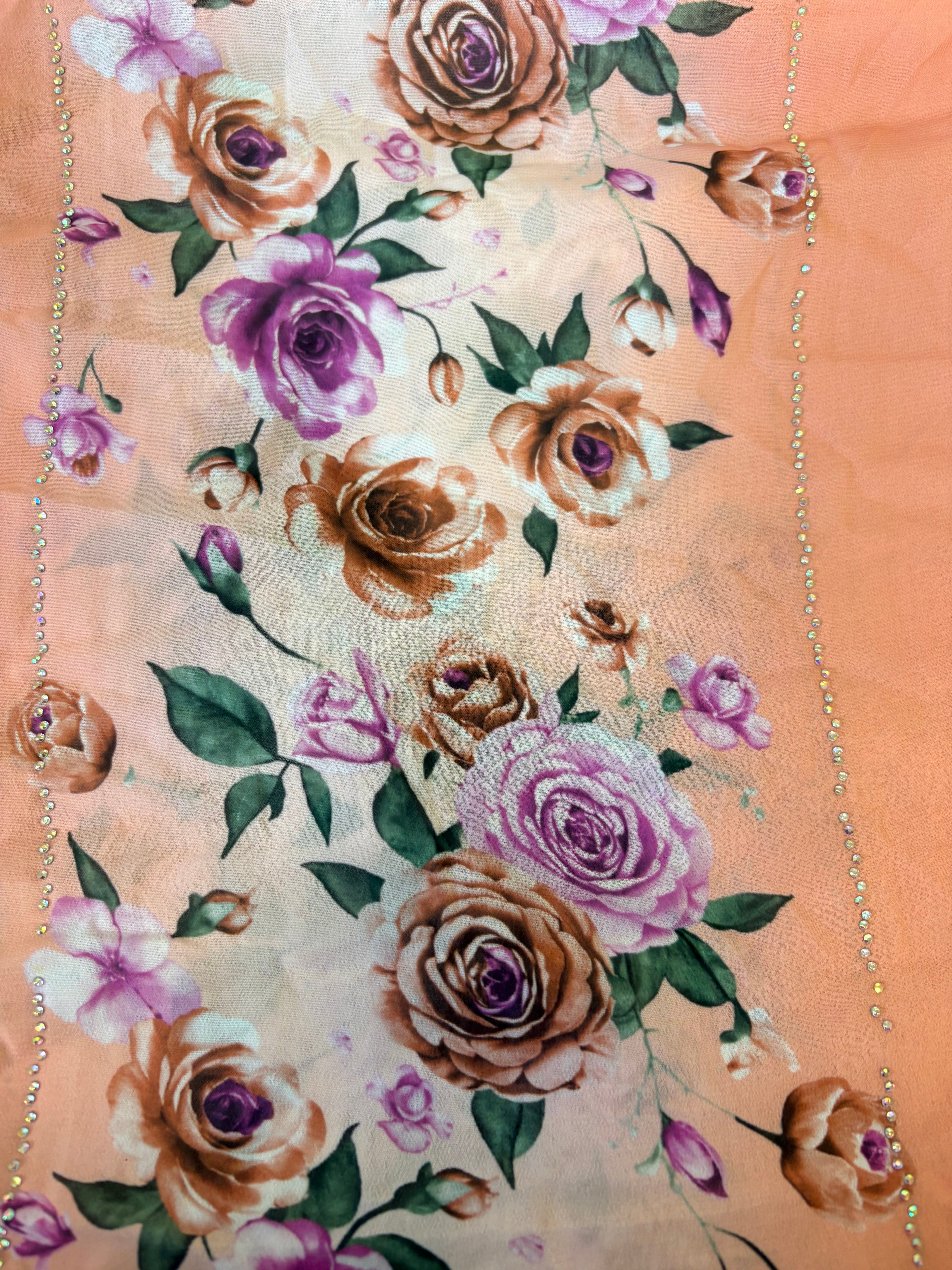 Rose Floral Print Hijab