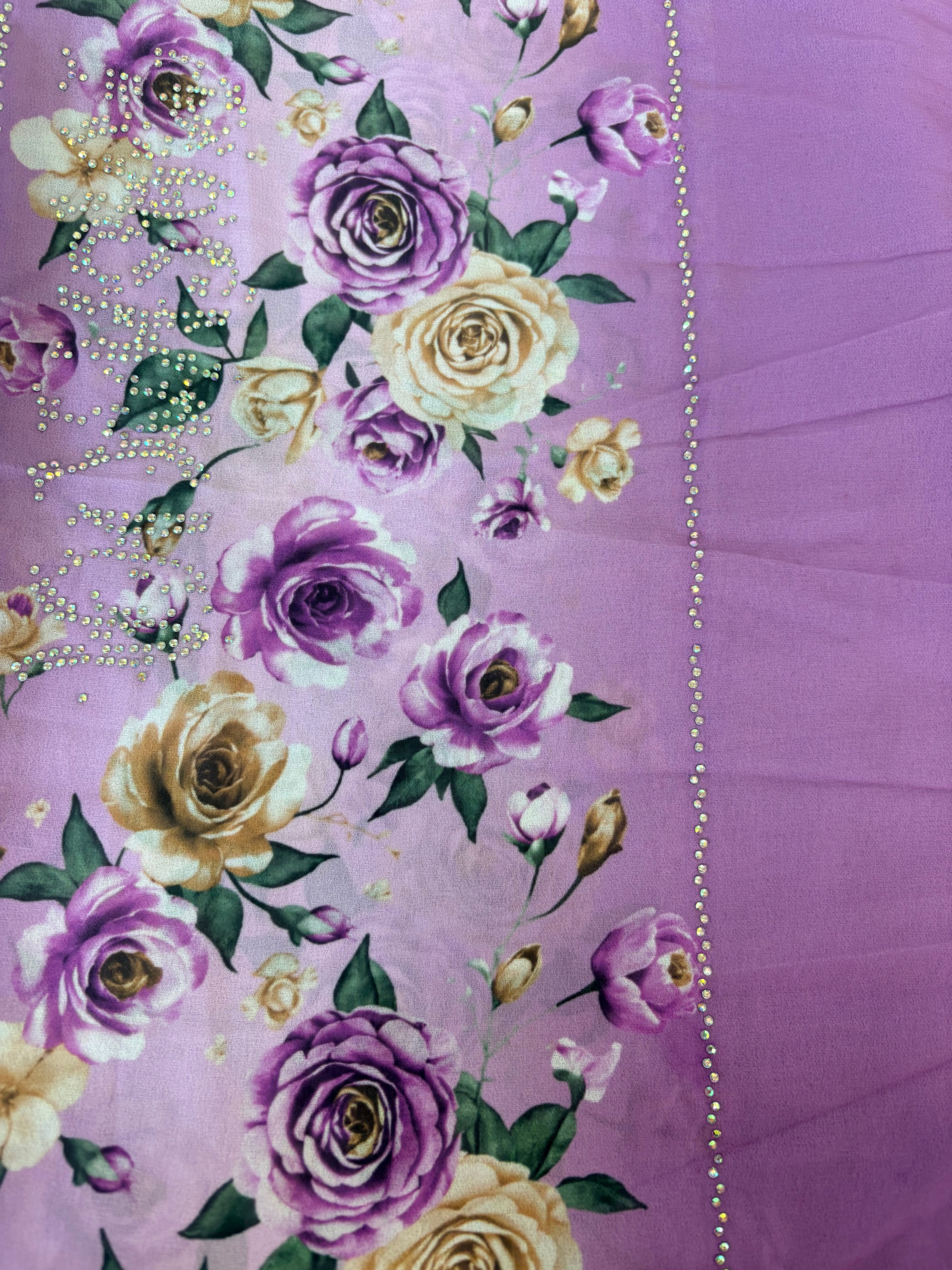Rose Floral Print Hijab