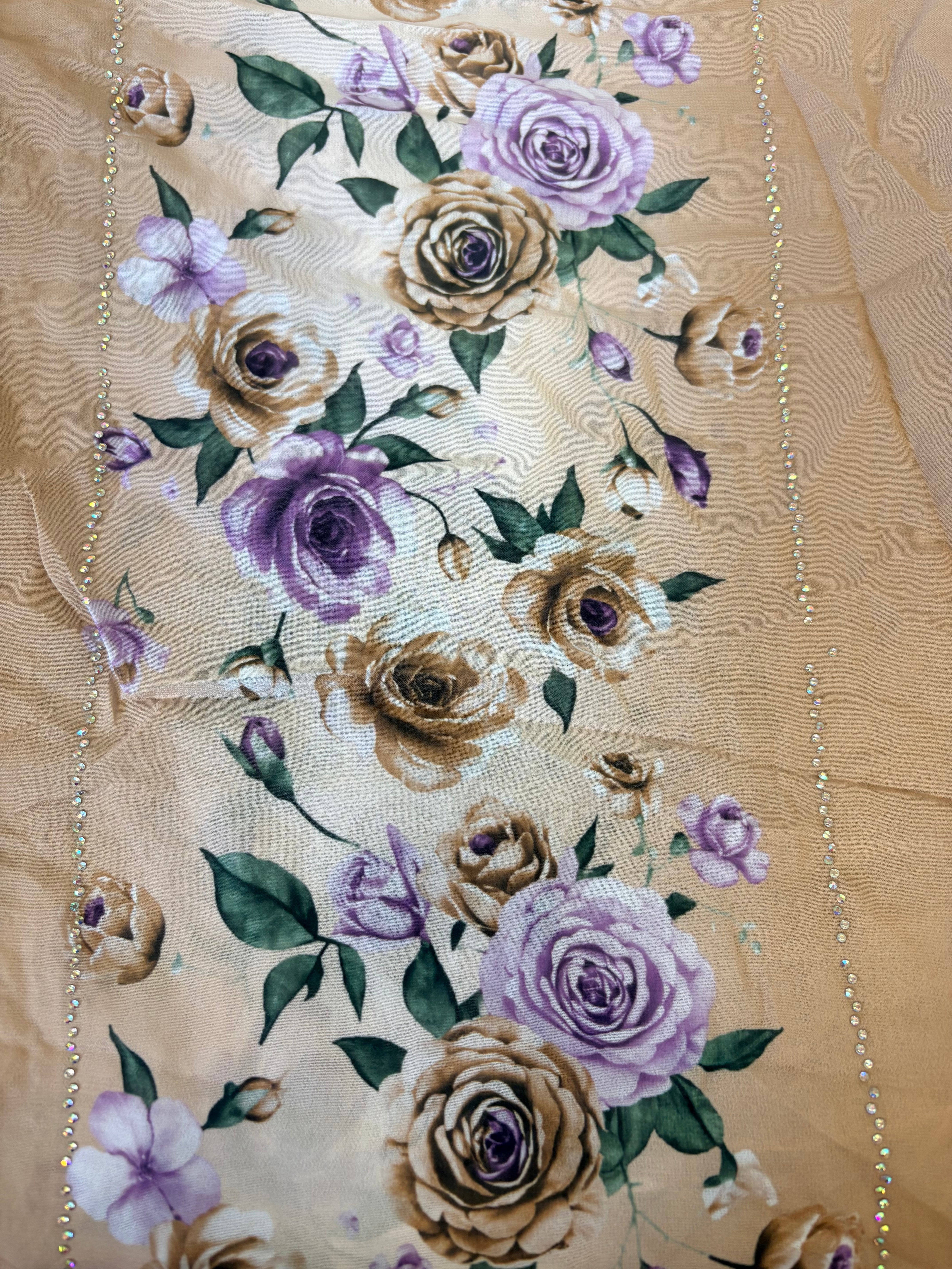 Rose Floral Print Hijab