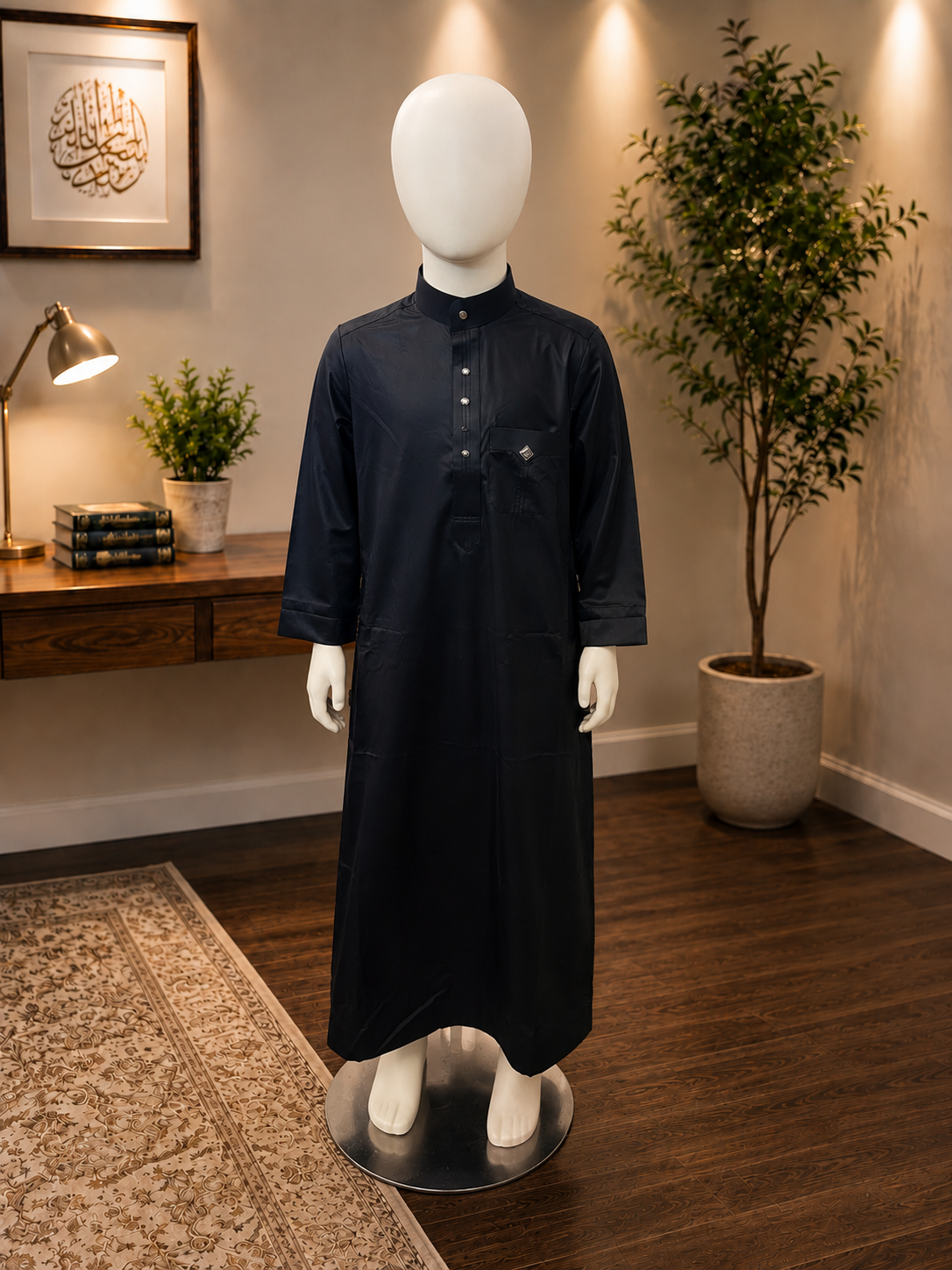 Hijazi Black Thobe