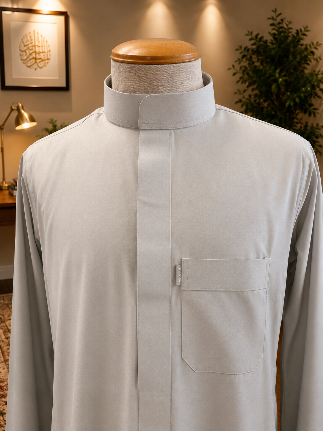 Hijazi Stone Gray Thobe