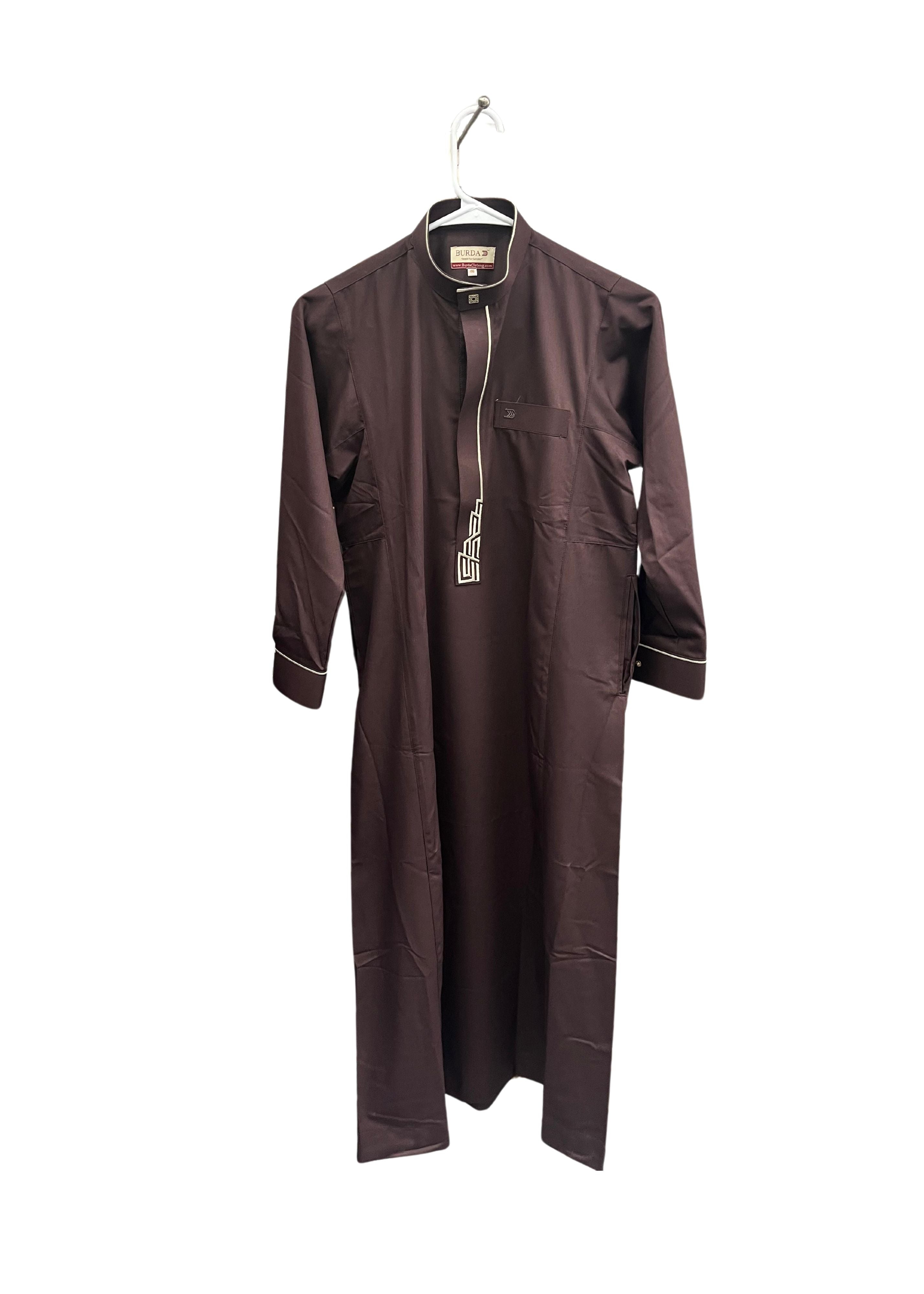 Premium Kids Thobe Burgundy