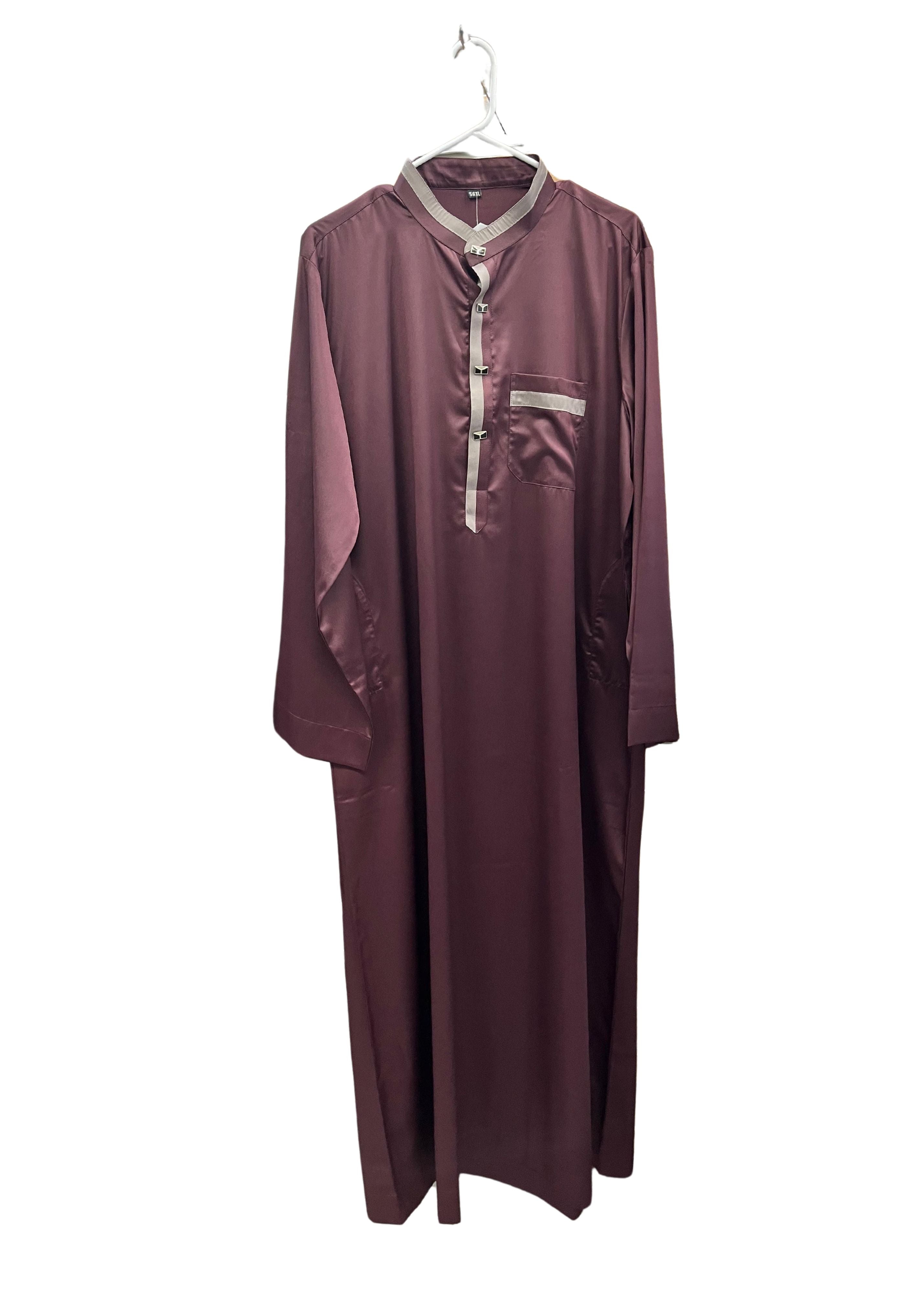 Maroon Front Button Thobe