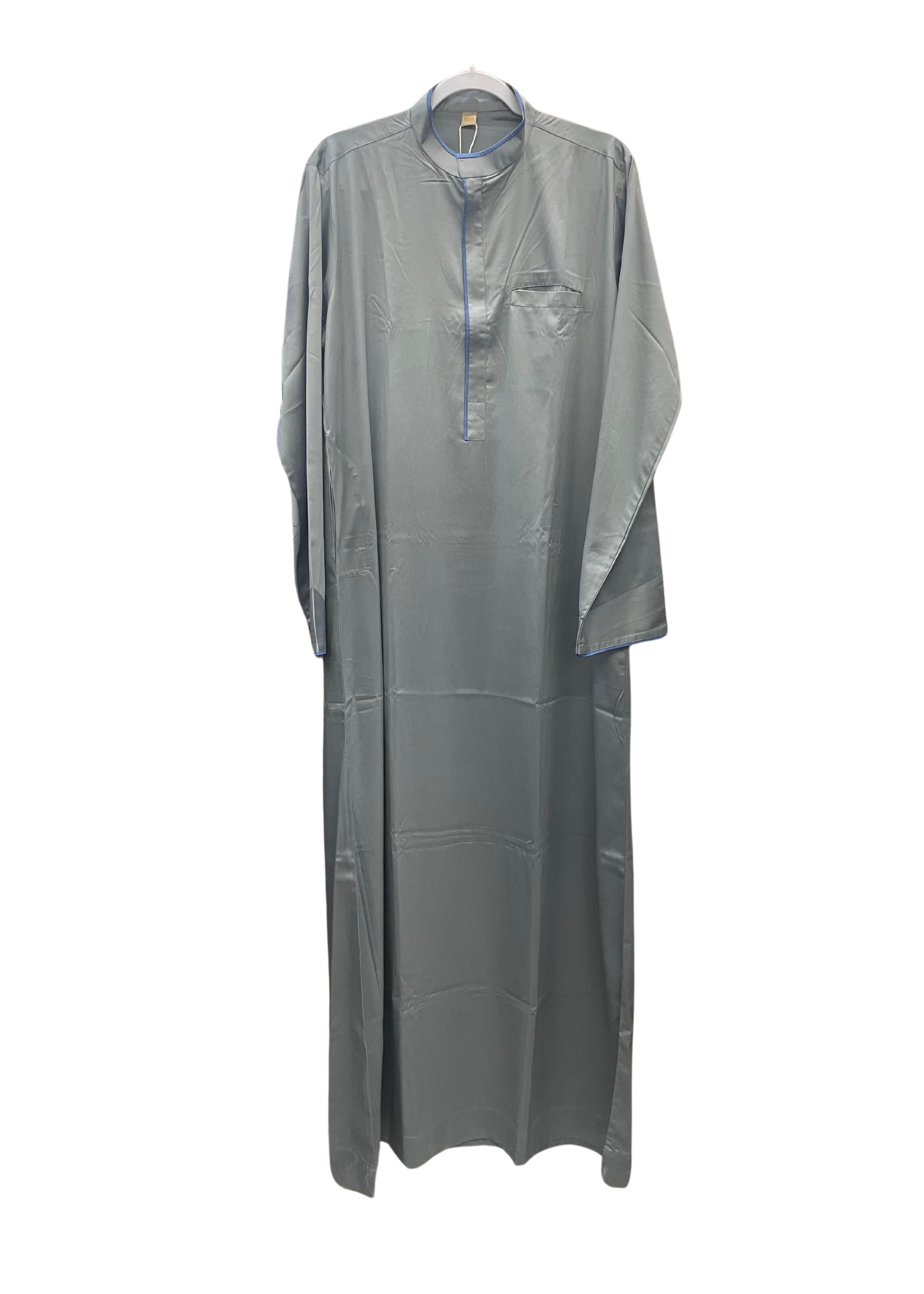 Gray Thobe with Light Blue Lining