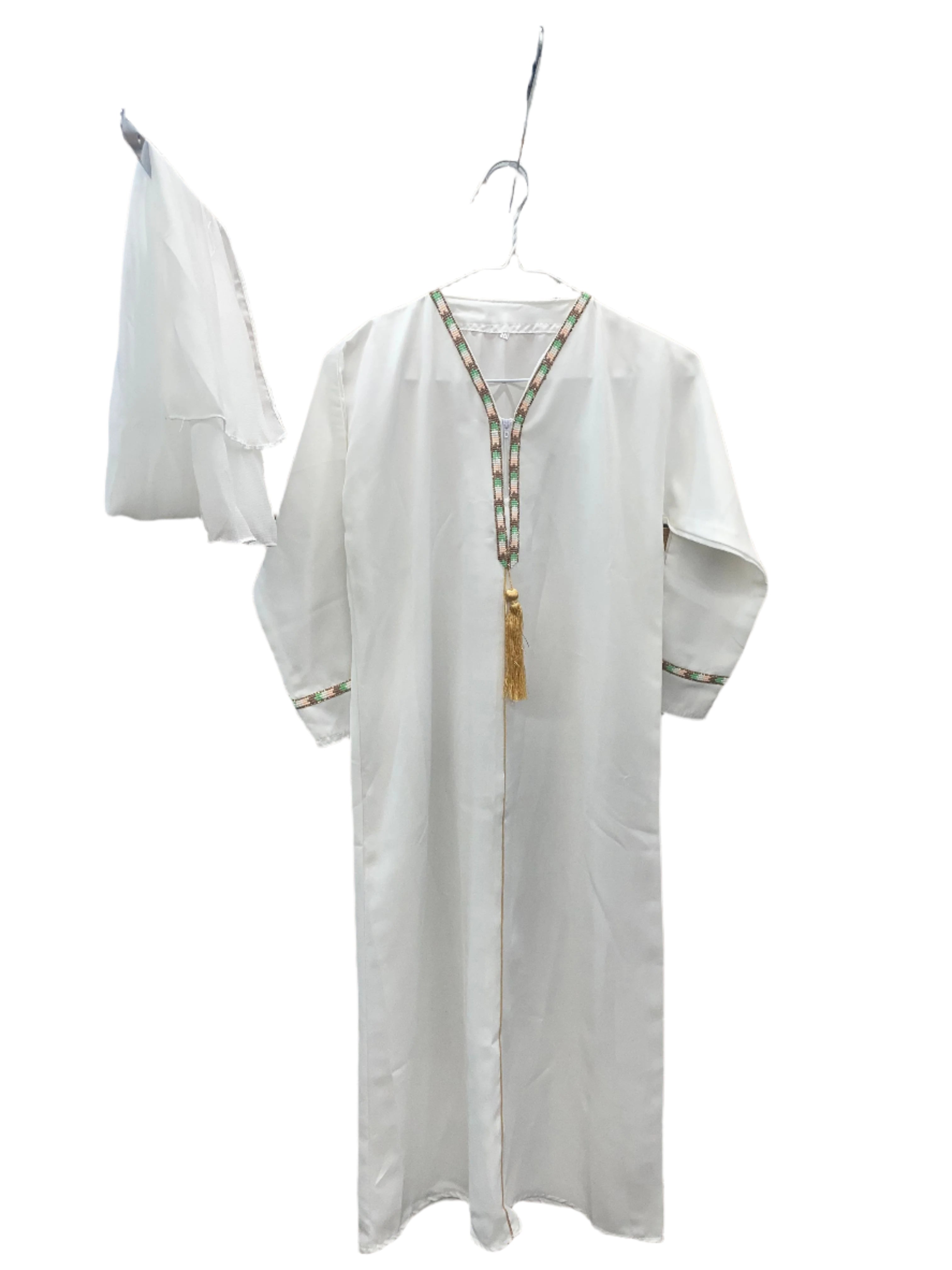 Girls Zip Tassel Abaya
