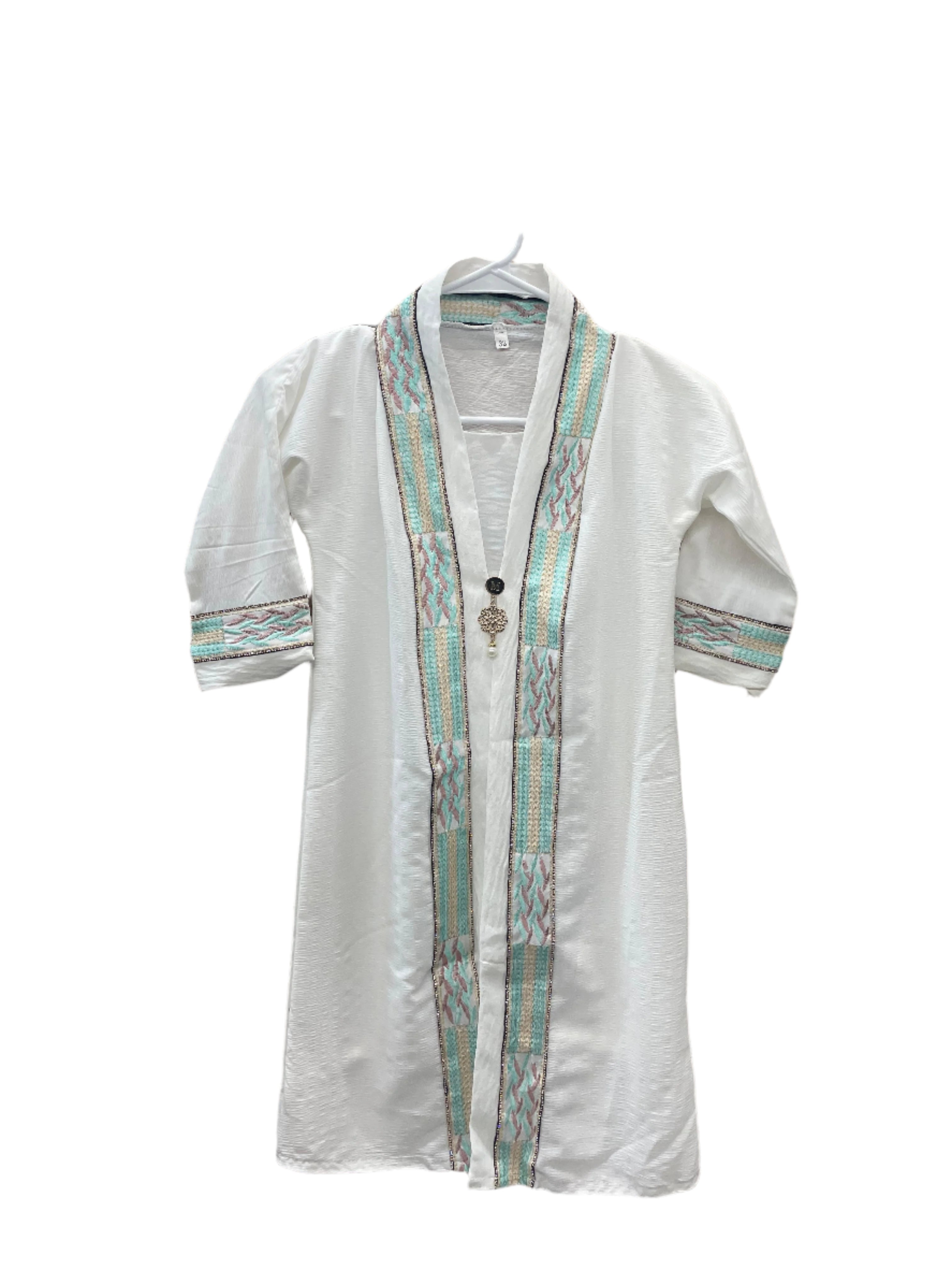 Girls Elegant Abaya with Attached Underdress