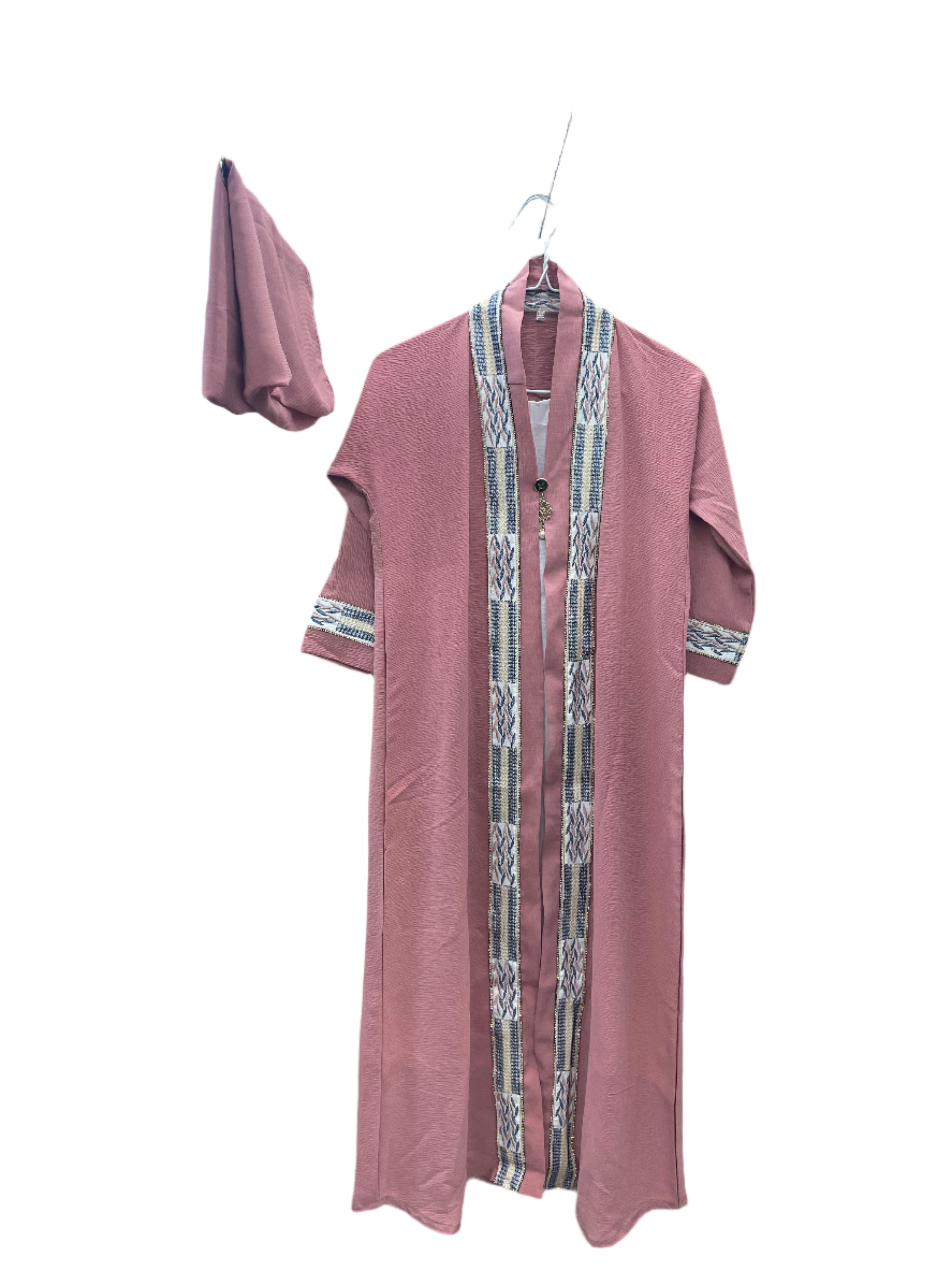 Girls Elegant Abaya with Attached Underdress