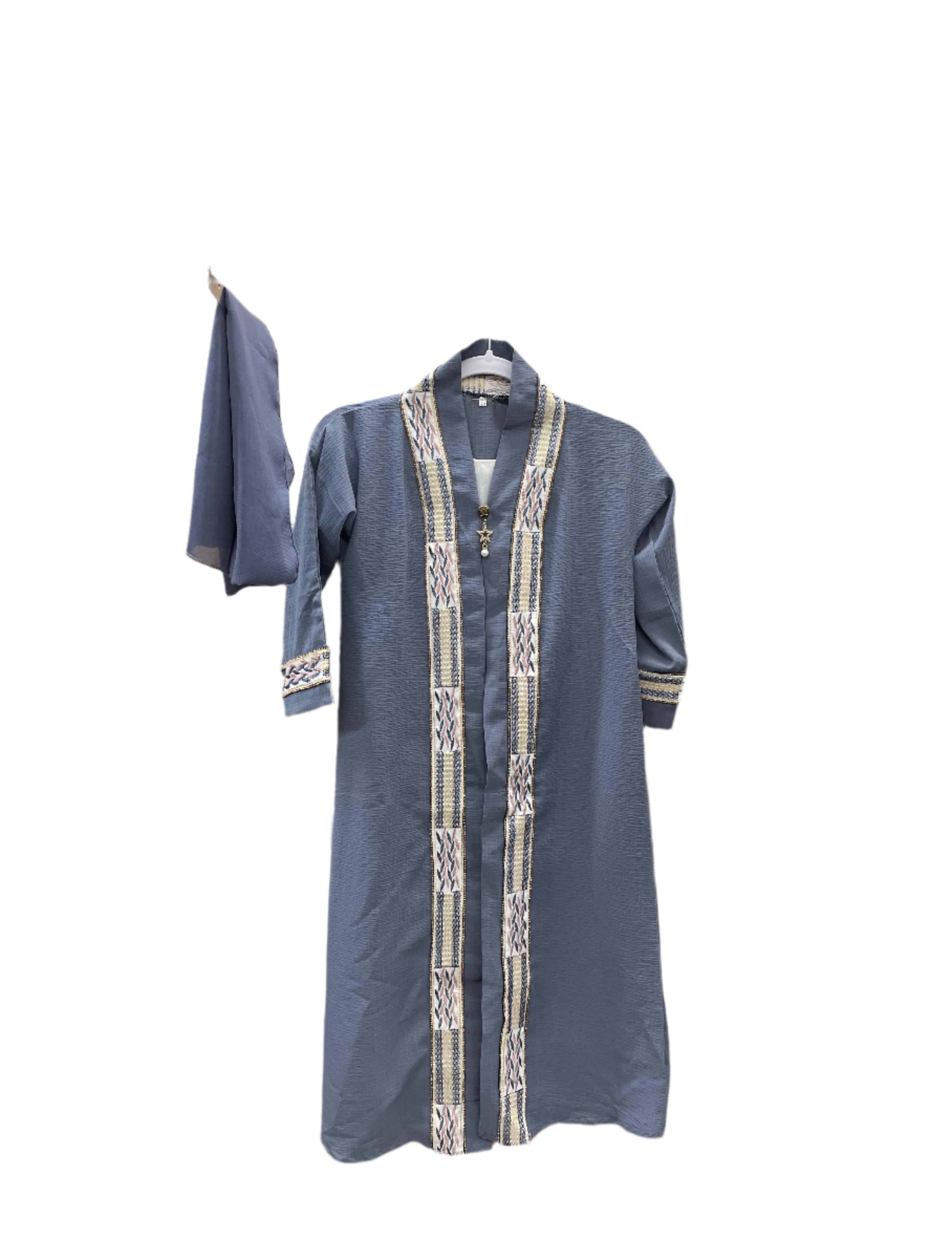 Girls Elegant Abaya with Attached Underdress