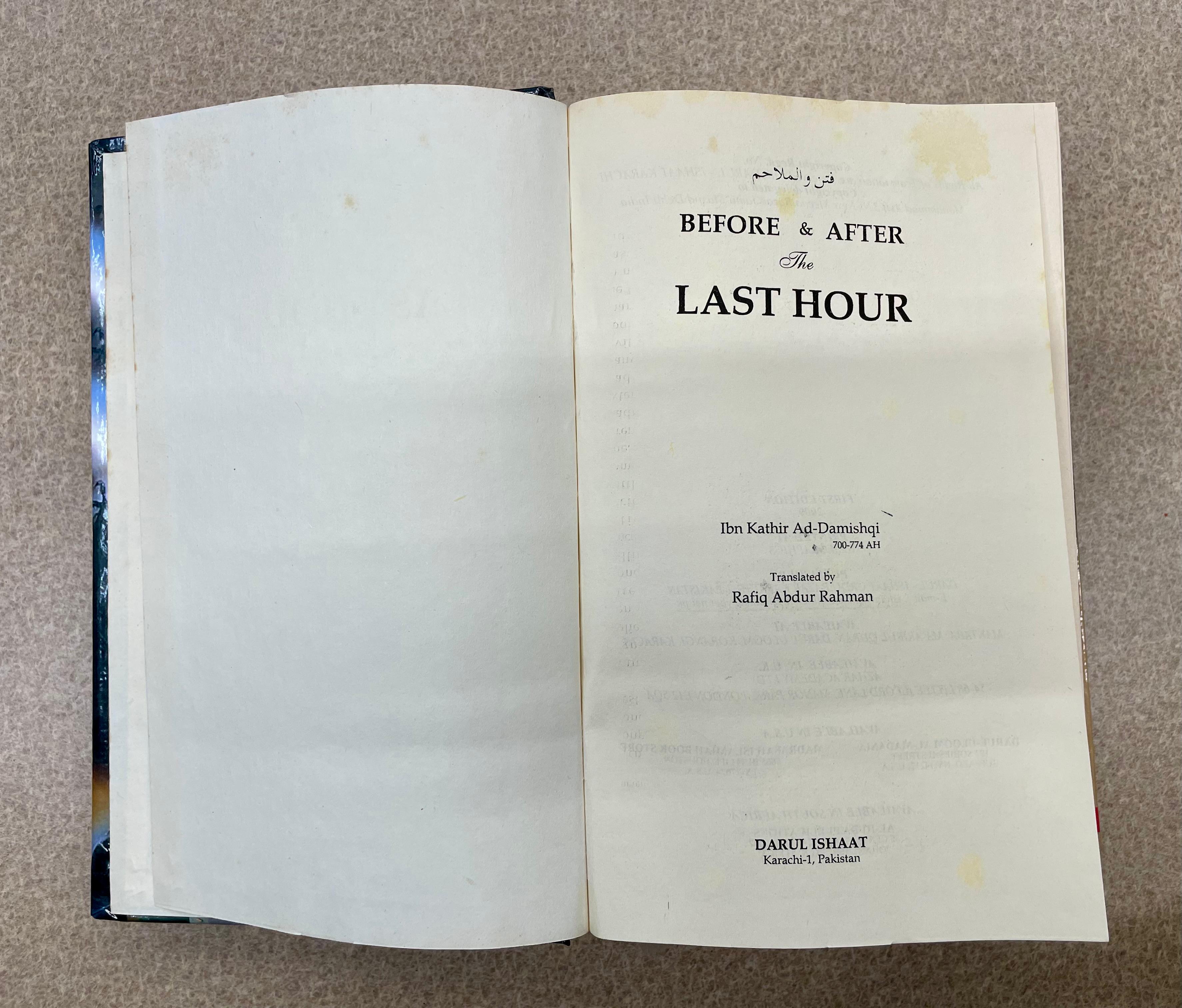 Before and After the Last Hour