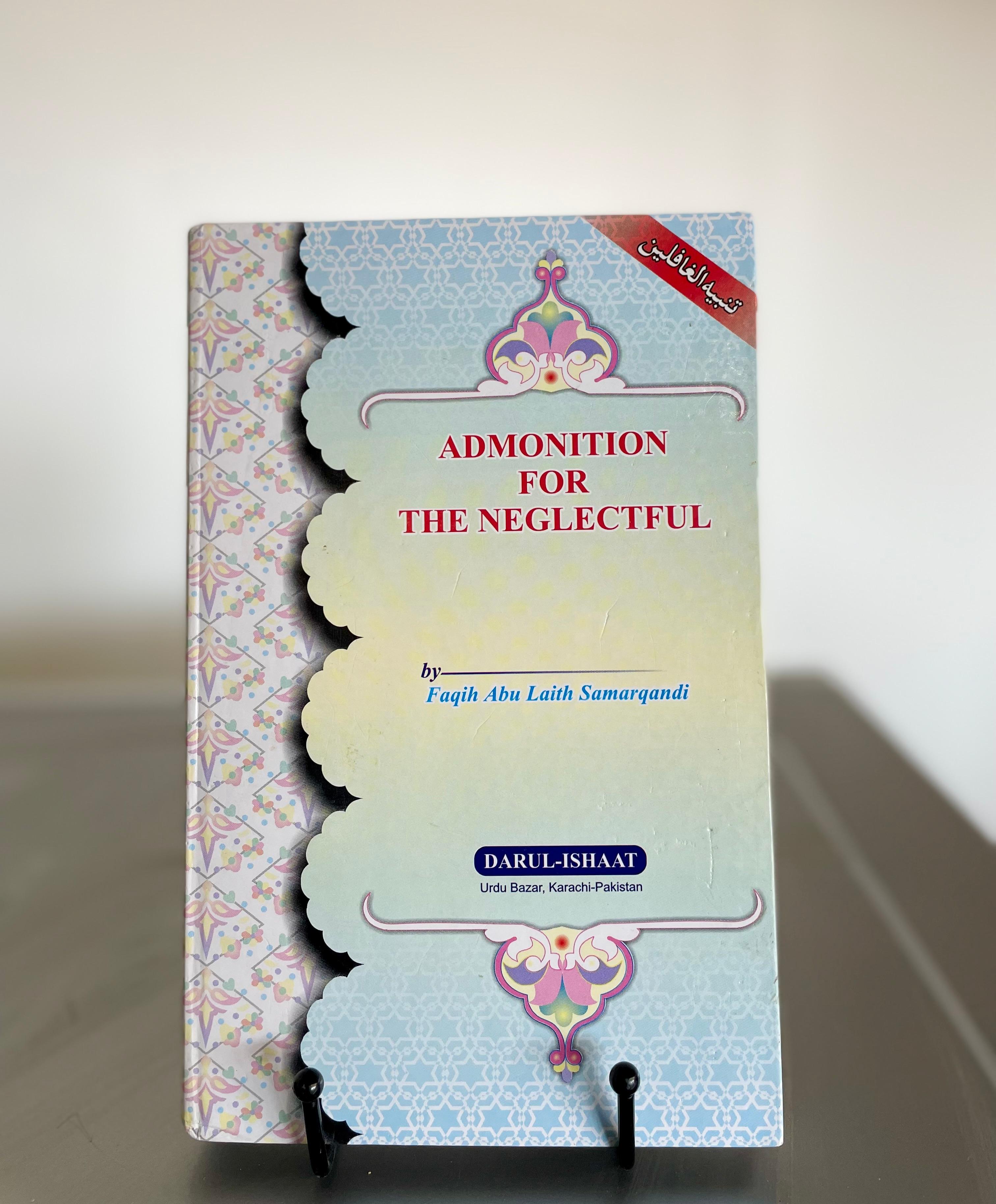 Admonition for the Neglectful