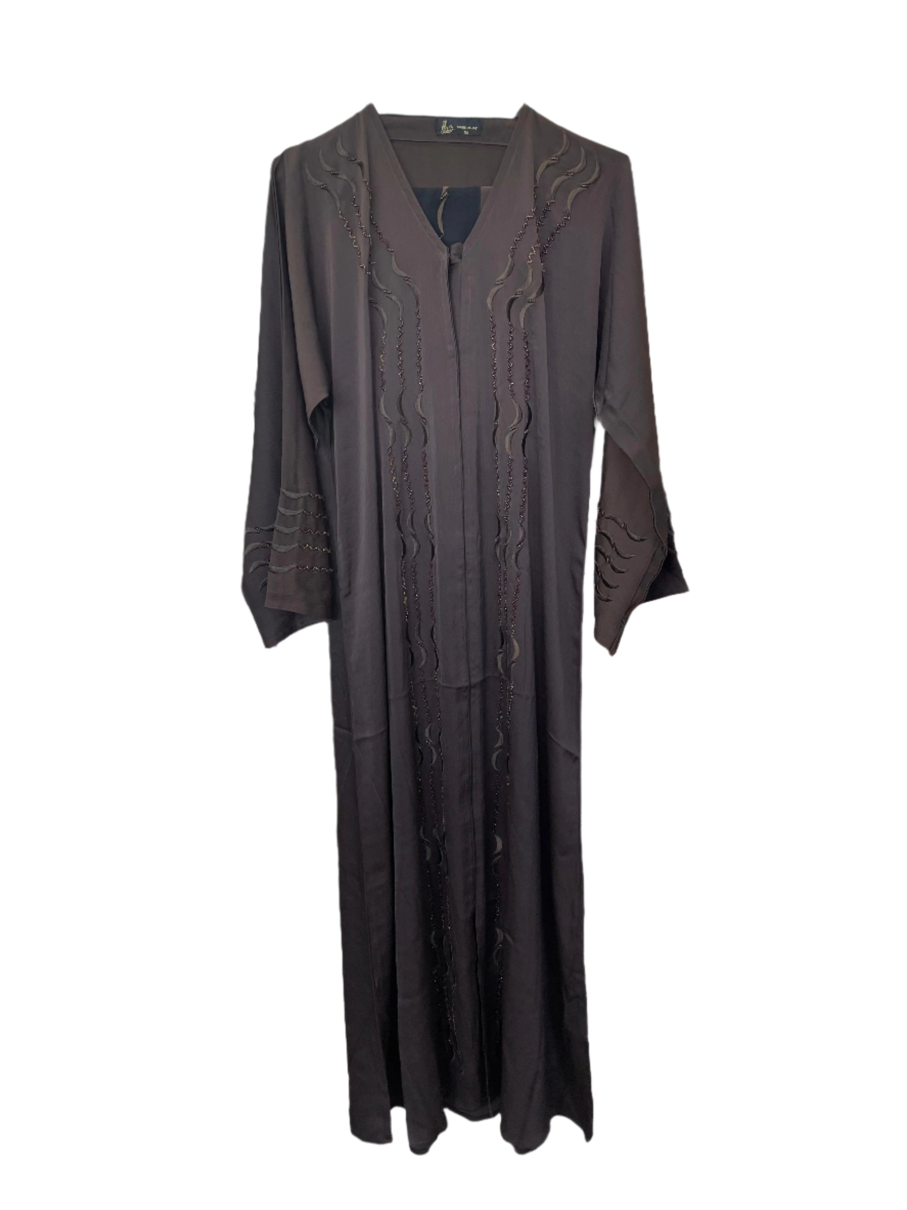 Elegant Abaya with Delicate Front Beading
