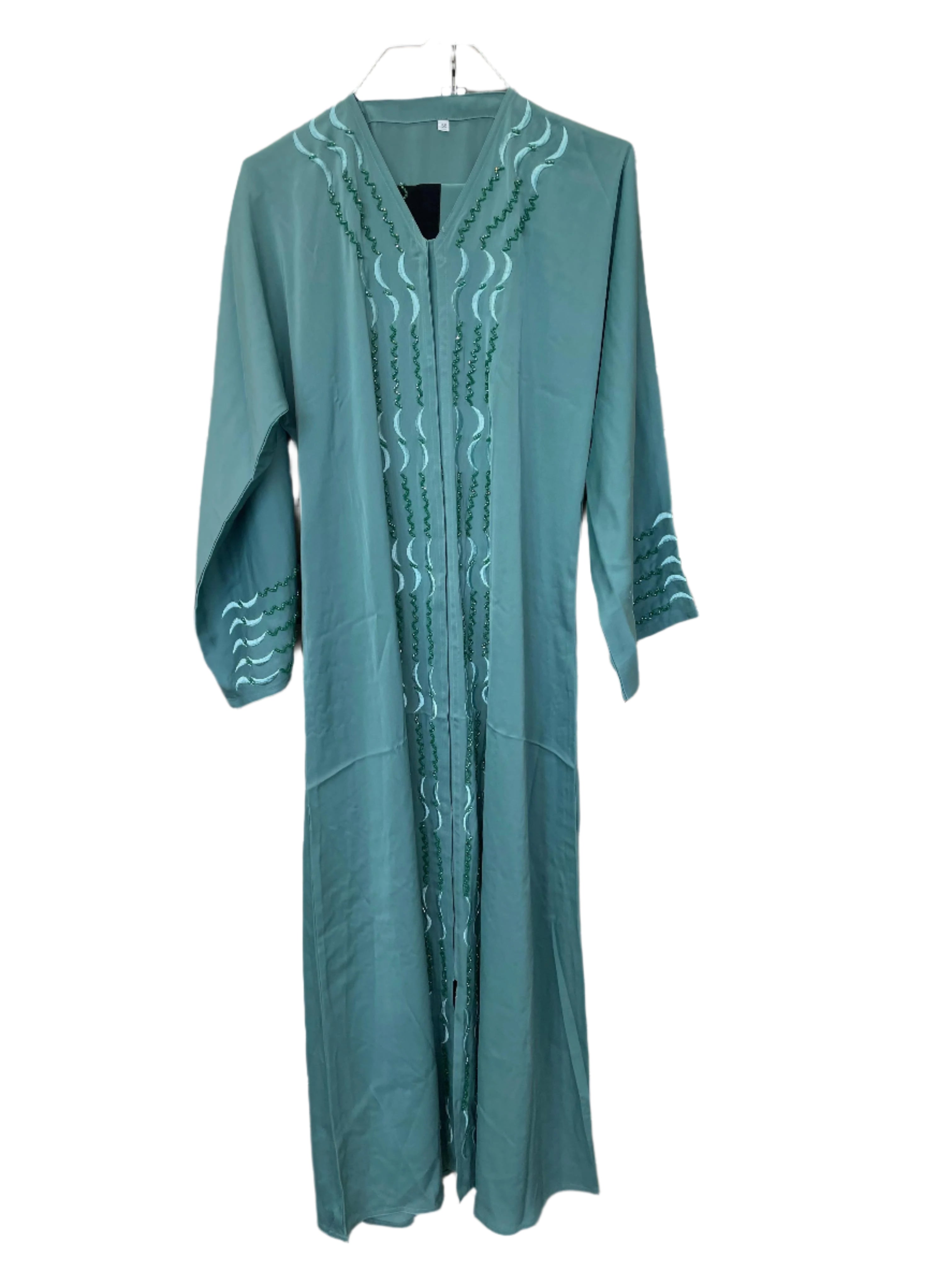 Elegant Abaya with Delicate Front Beading