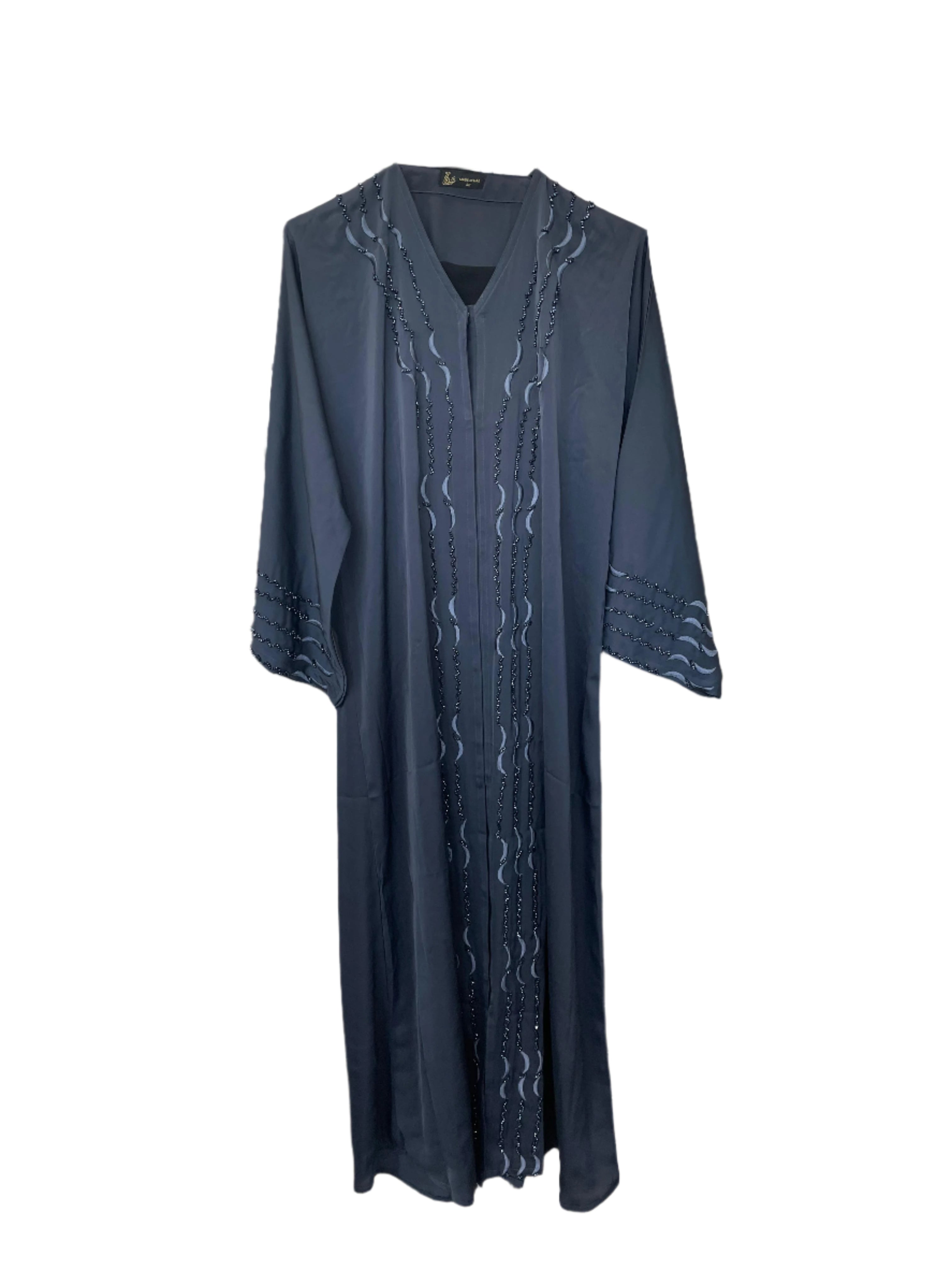 Elegant Abaya with Delicate Front Beading