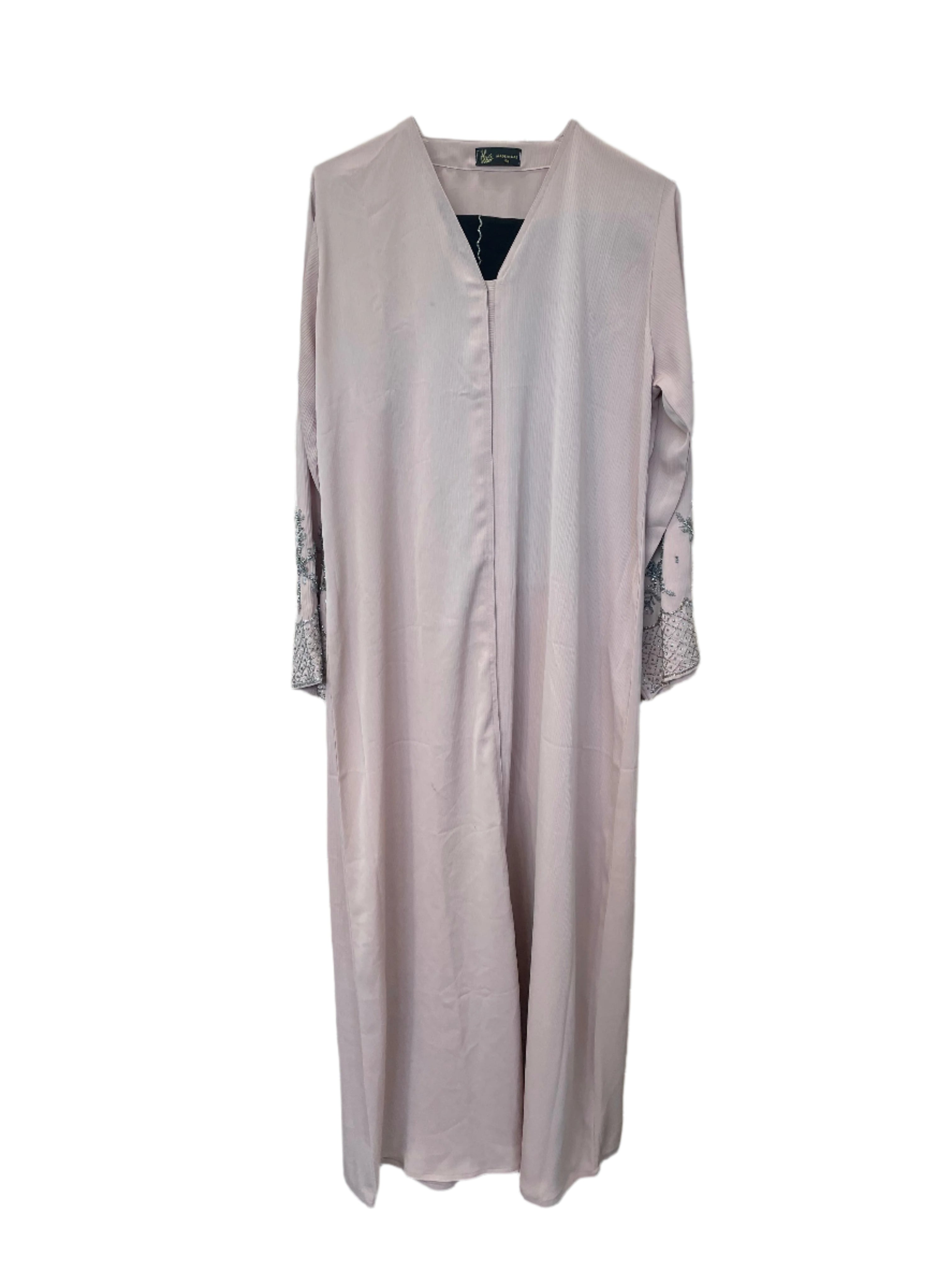 Colorful Abaya with Sleeve Sequins
