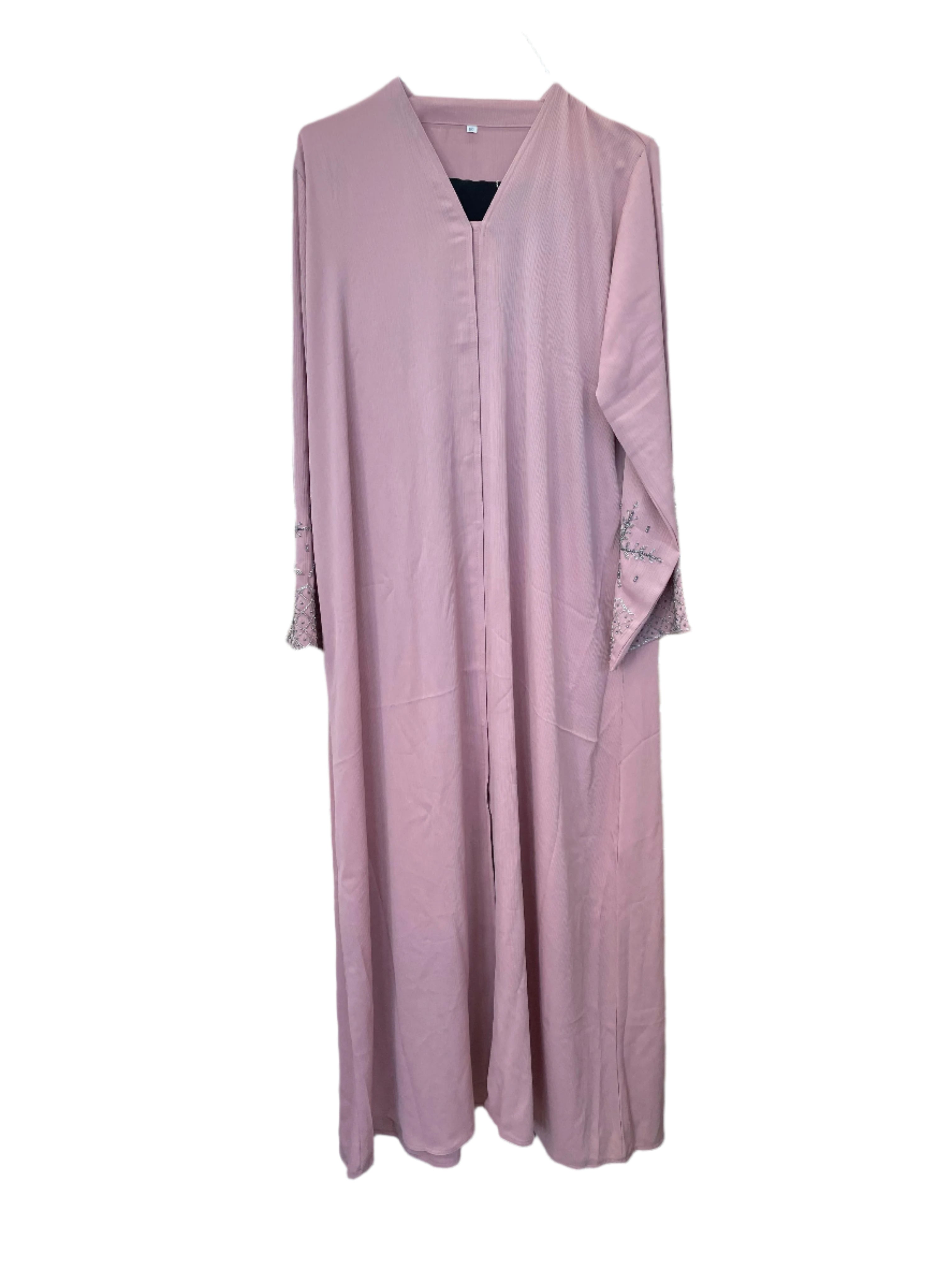 Colorful Abaya with Sleeve Sequins