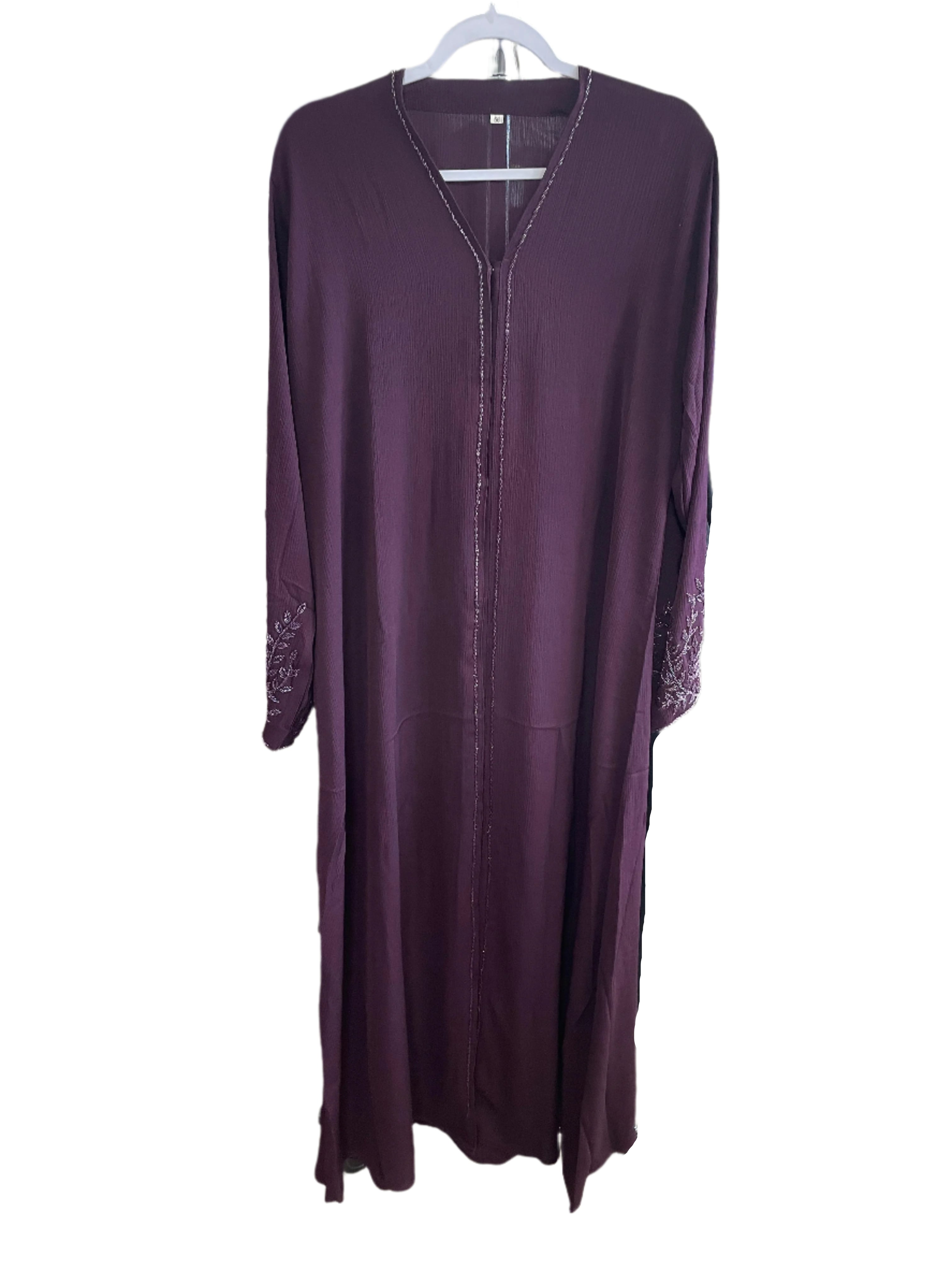 Colorful Sequined Sleeve Abayas
