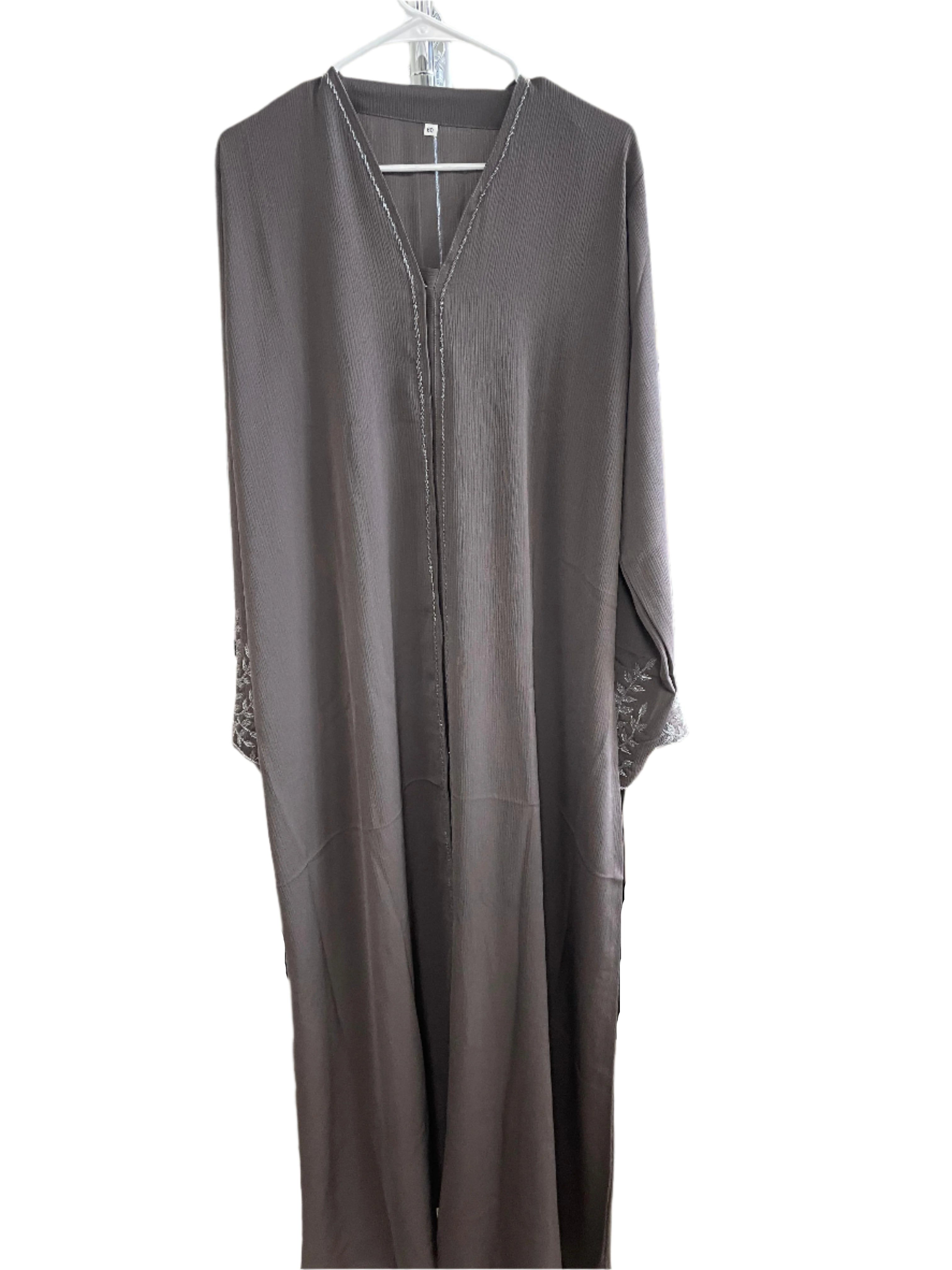Colorful Sequined Sleeve Abayas