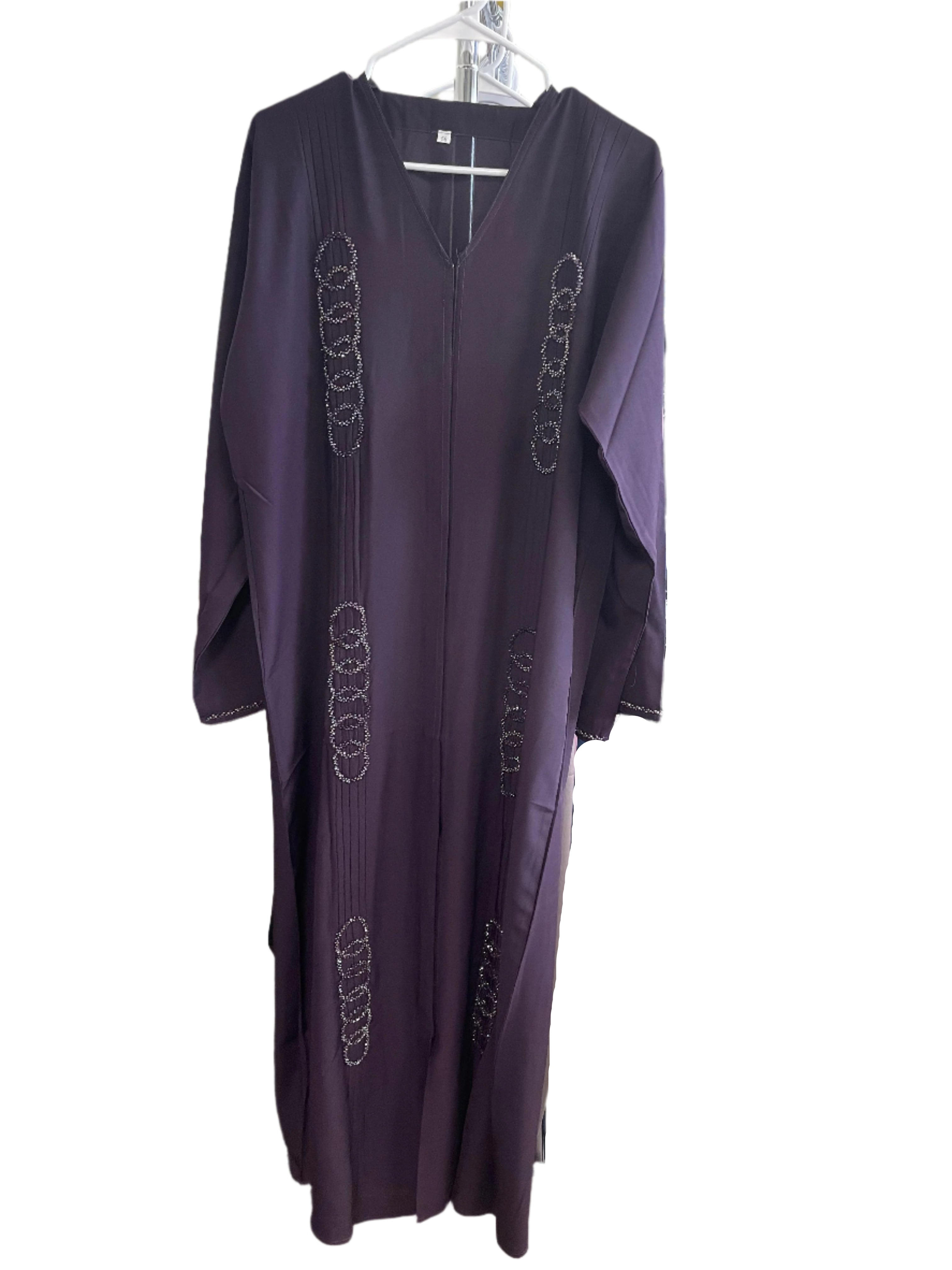 Beautiful Abaya with Circle Sequin Design