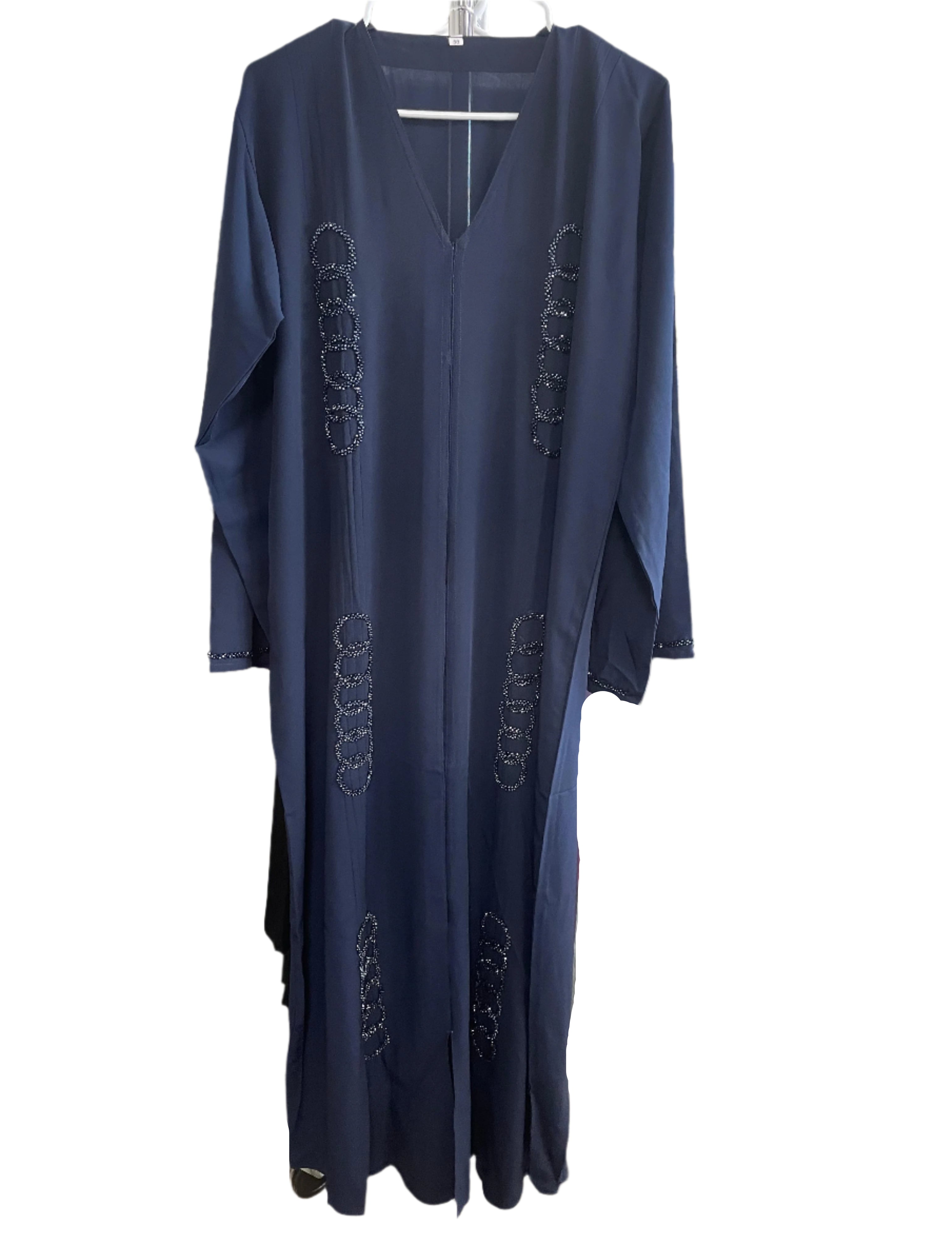 Beautiful Abaya with Circle Sequin Design